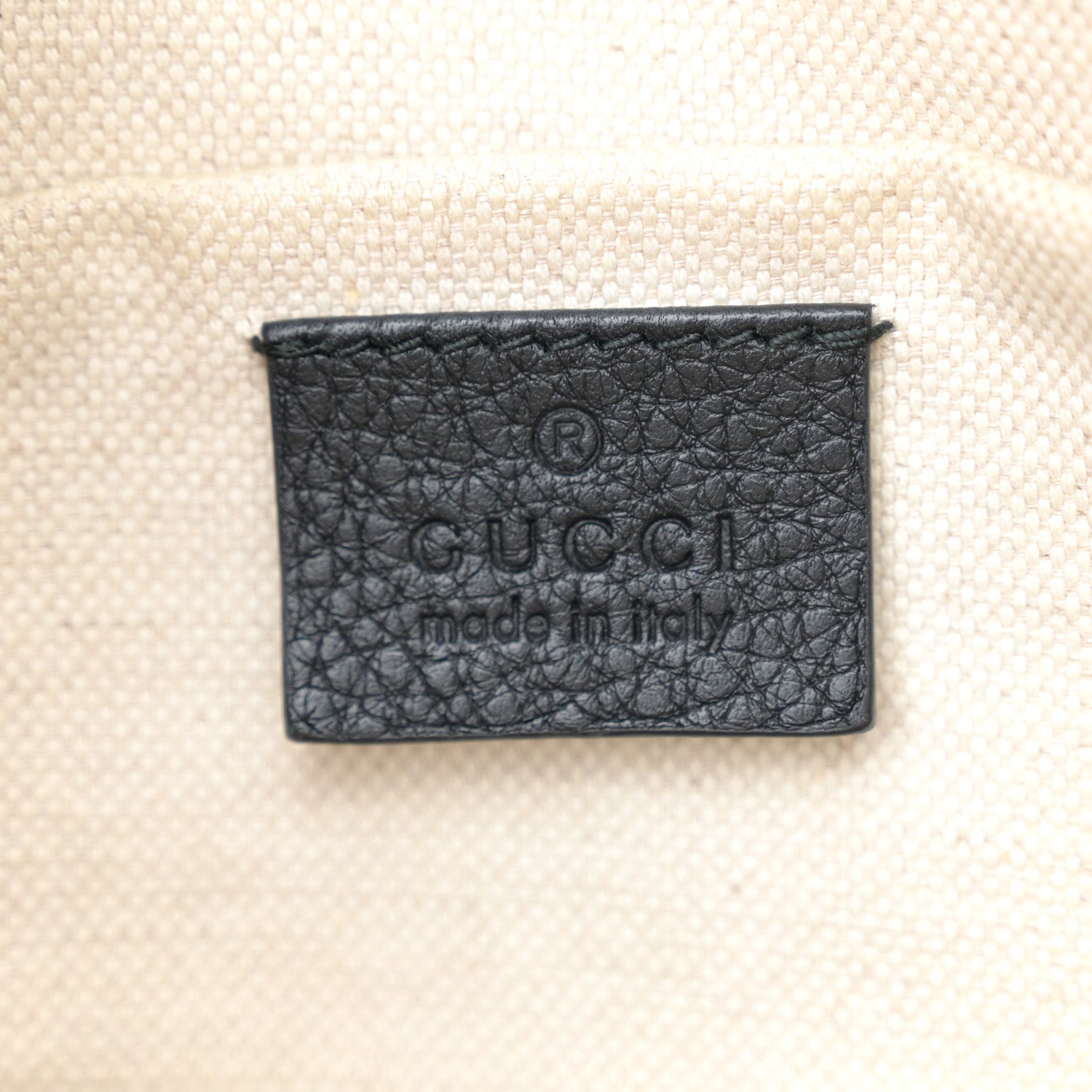 Gucci Grained Calfskin Logo Belt Bag Black 6 of 10