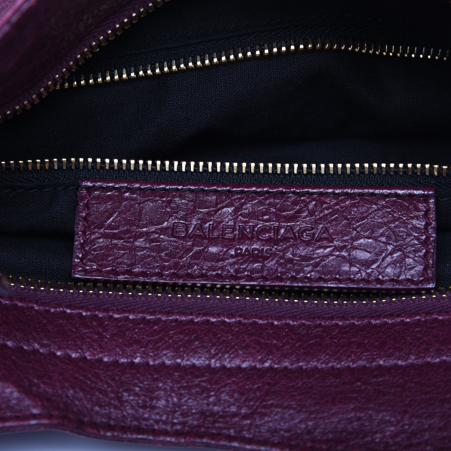 Balenciaga Lambskin Classic Gold Hardware Velo Violet Prune 13 of 17