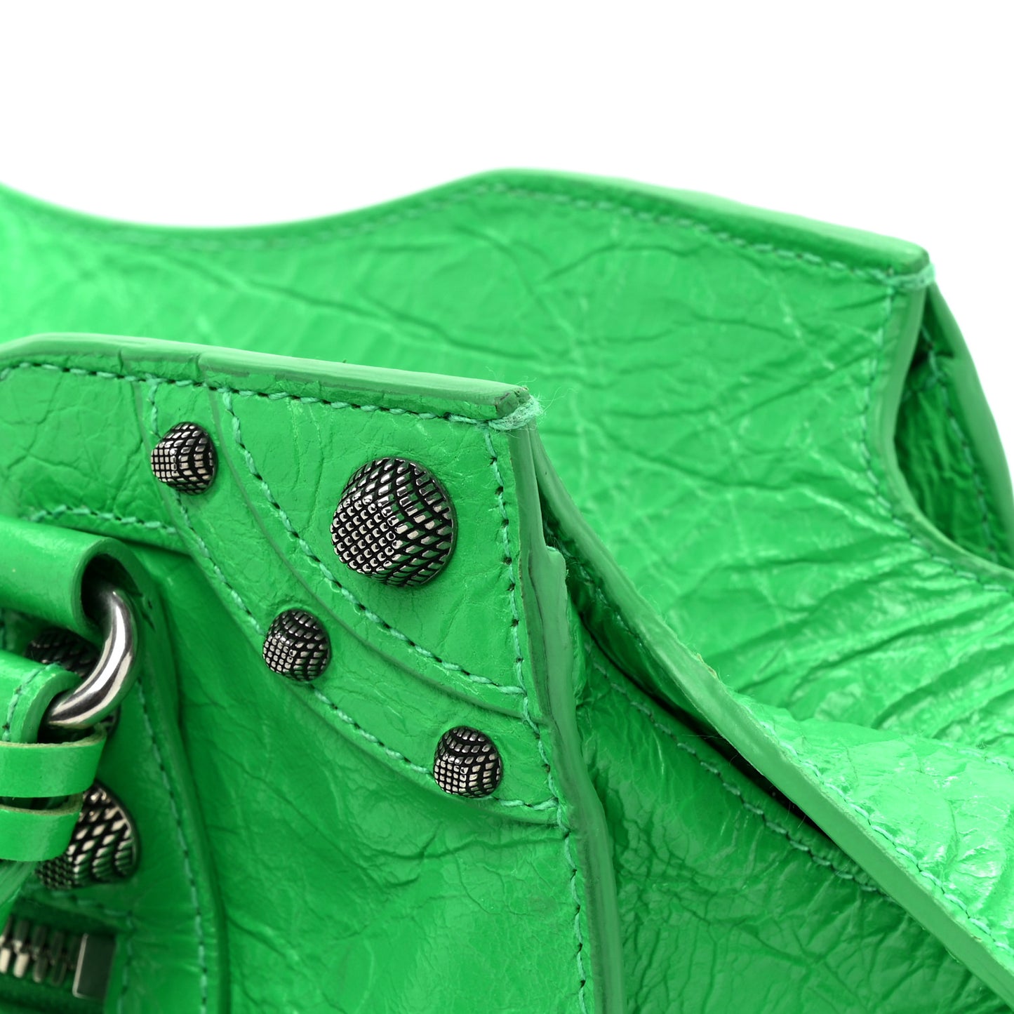 Agneau Arena Small Neo Cagole City Handbag Vivid Green