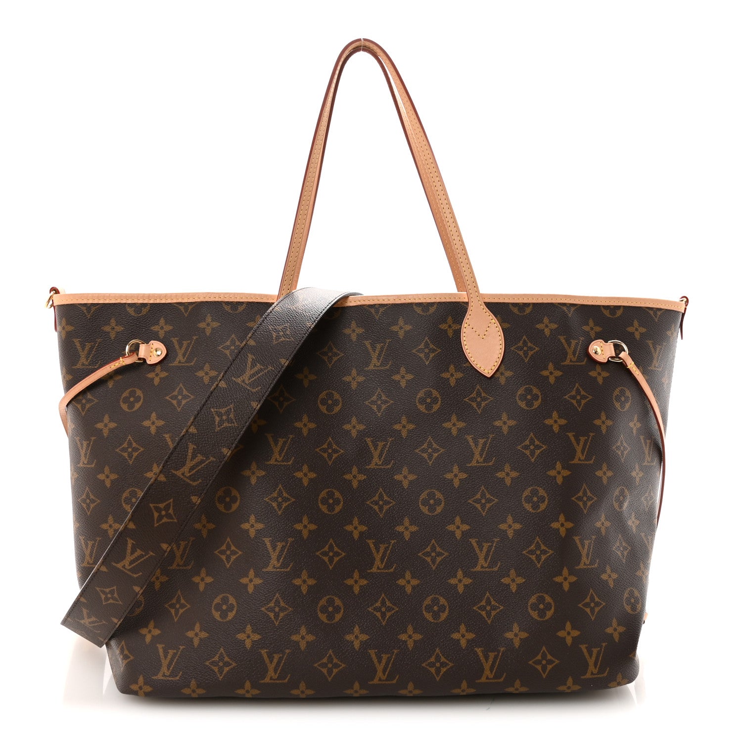 Louis Vuitton Monogram Stamped Inside Out Neverfull Bandouliere GM