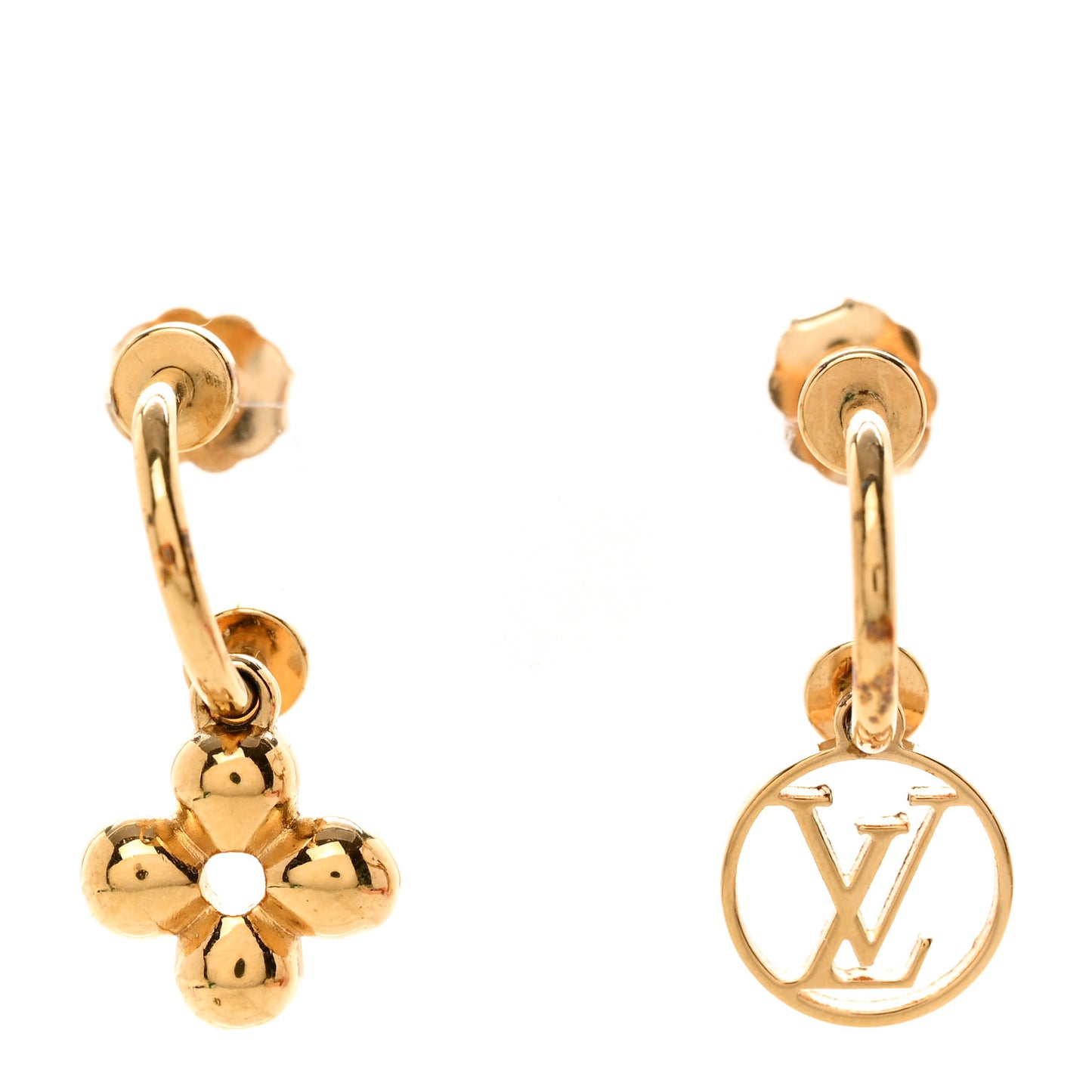 Brass Blooming Earrings Gold