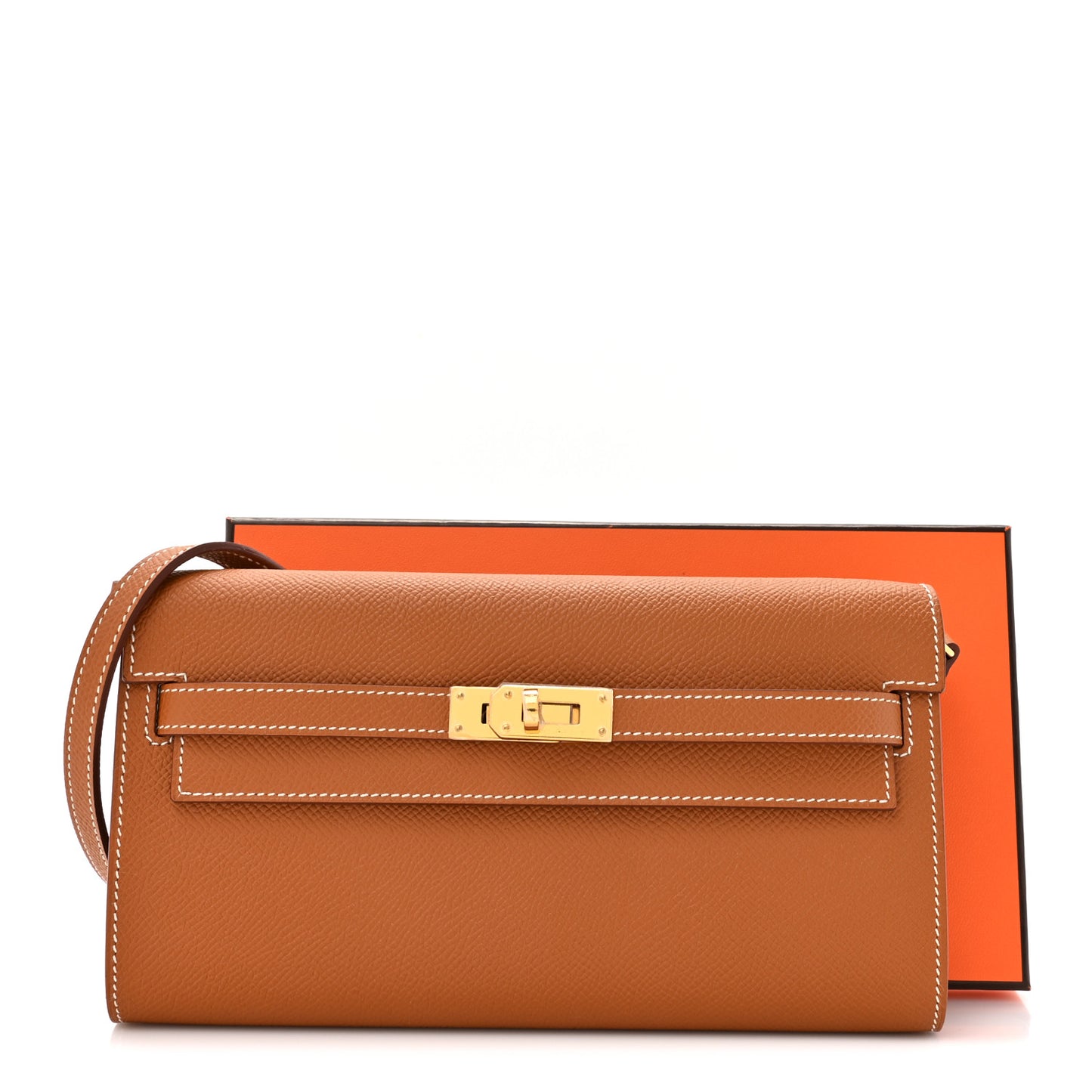 Epsom Kelly Wallet To Go Gold