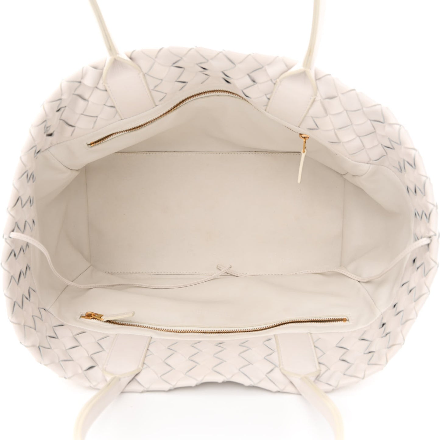 Nappa Intrecciato Tote Bag White