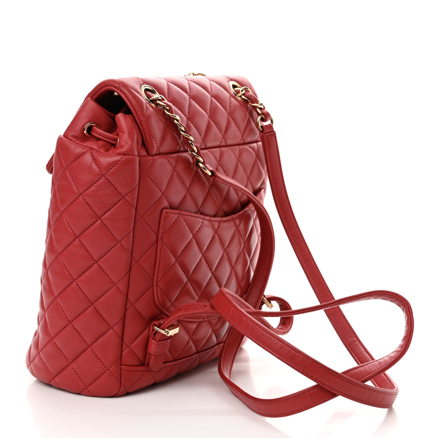 Chanel Lambskin Quilted Small Urban Spirit Backpack Red 3 of 14