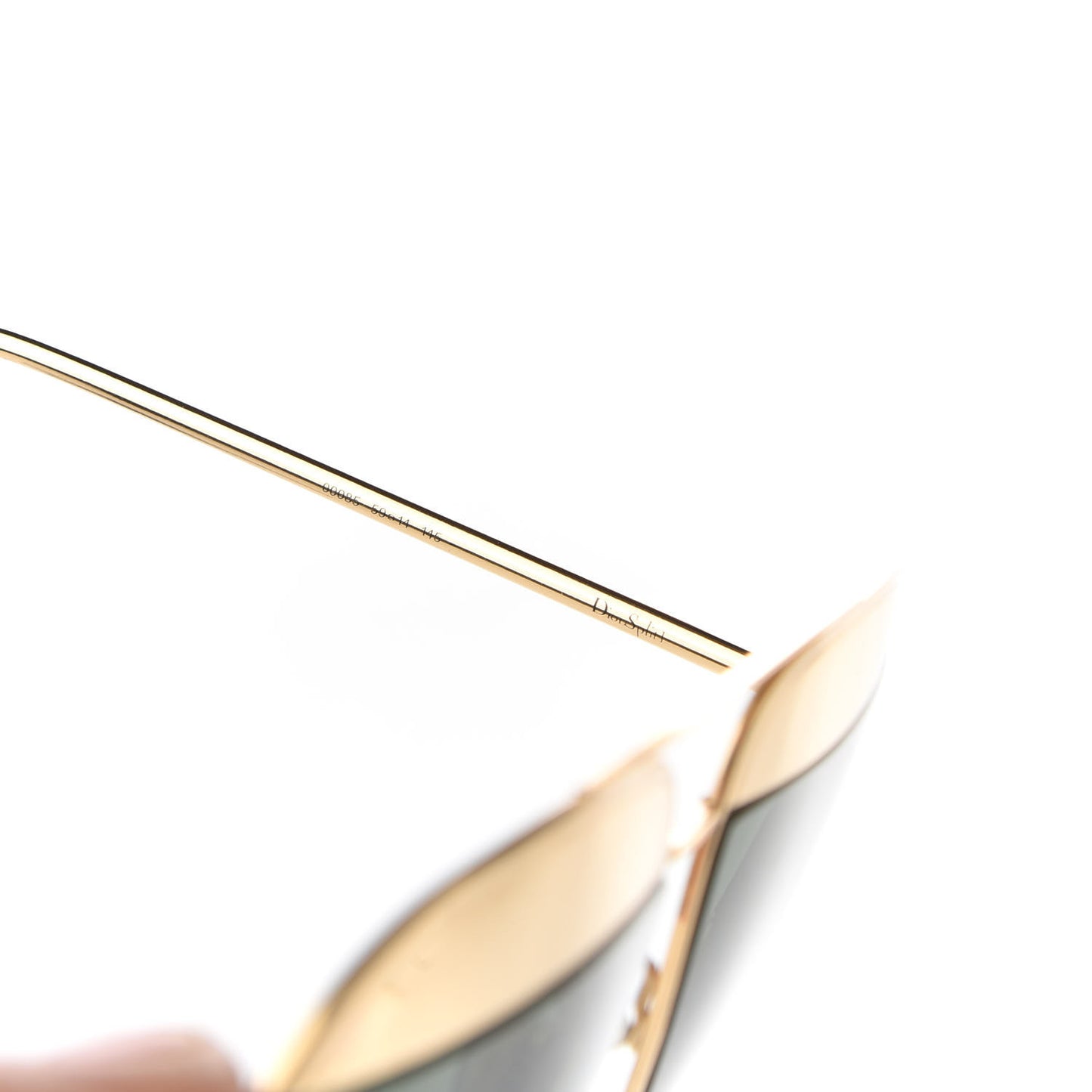 Metal Split 1 Aviator Sunglasses Gold
