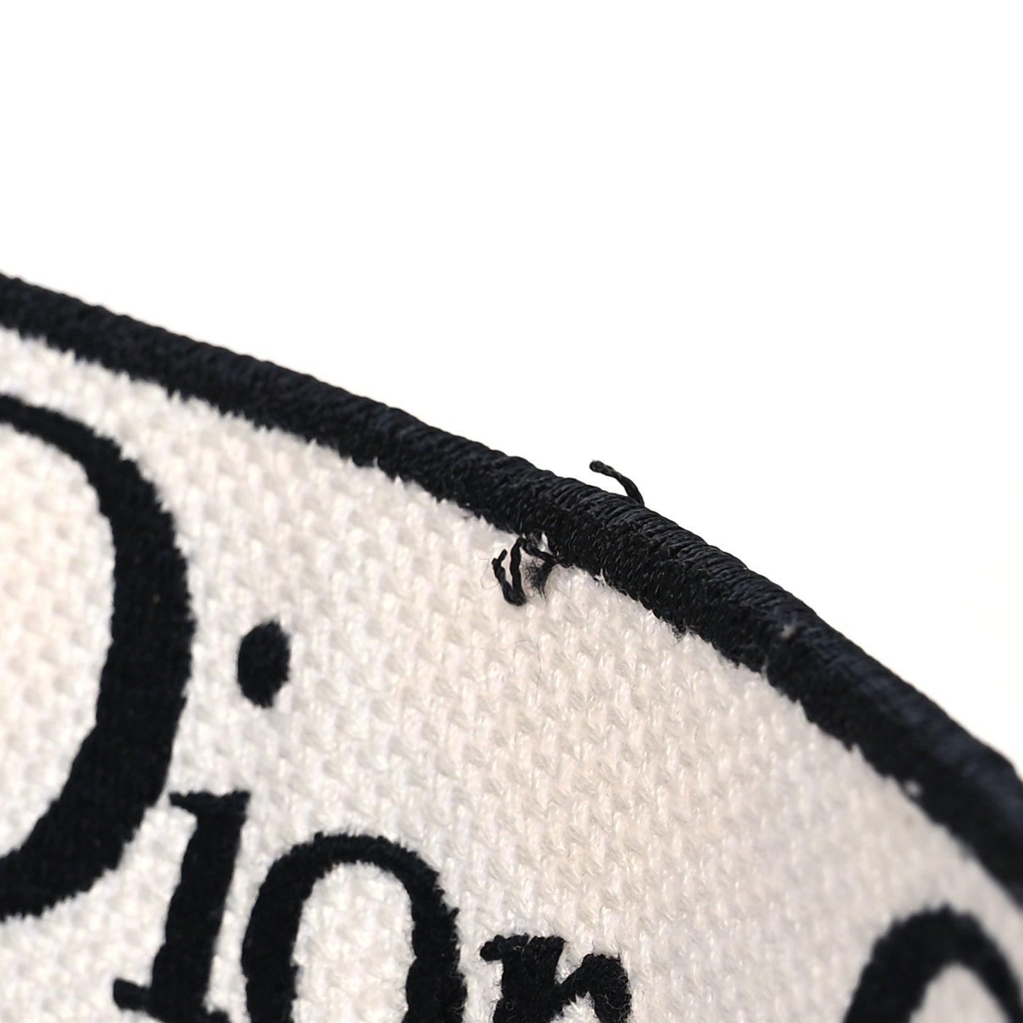 Canvas Embroidered Medium Lady D-Lite Ecru Multicolor