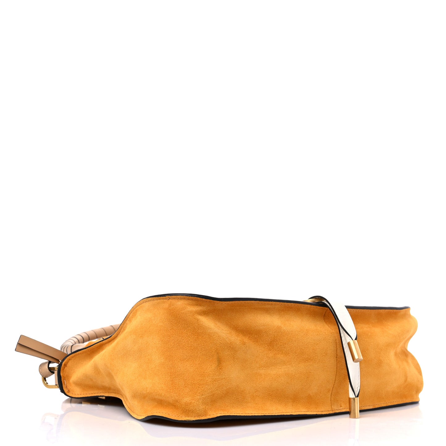 Suede Calfskin Medium Marcie Double Carry Sunflower Yellow