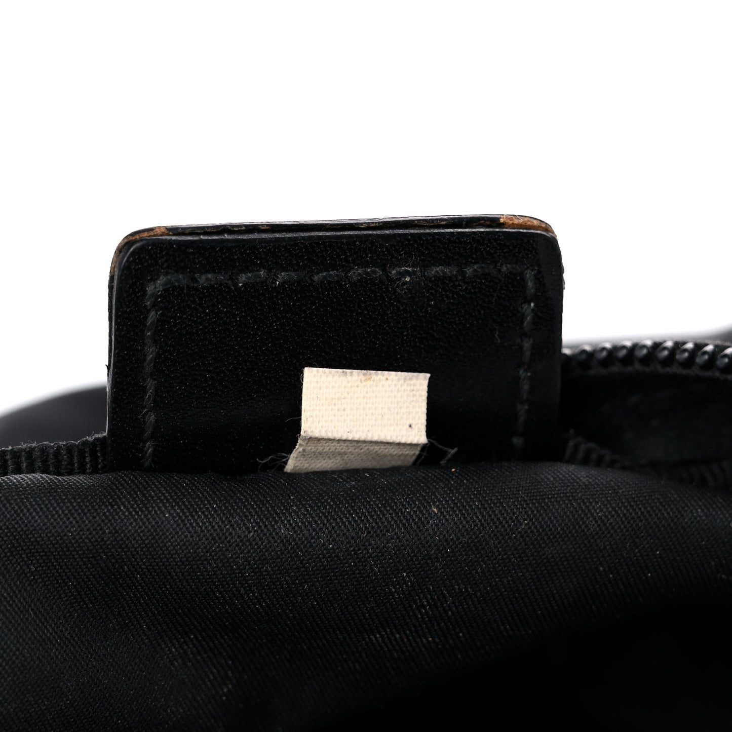 Nylon Tessuto Cosmetic Pouch Black