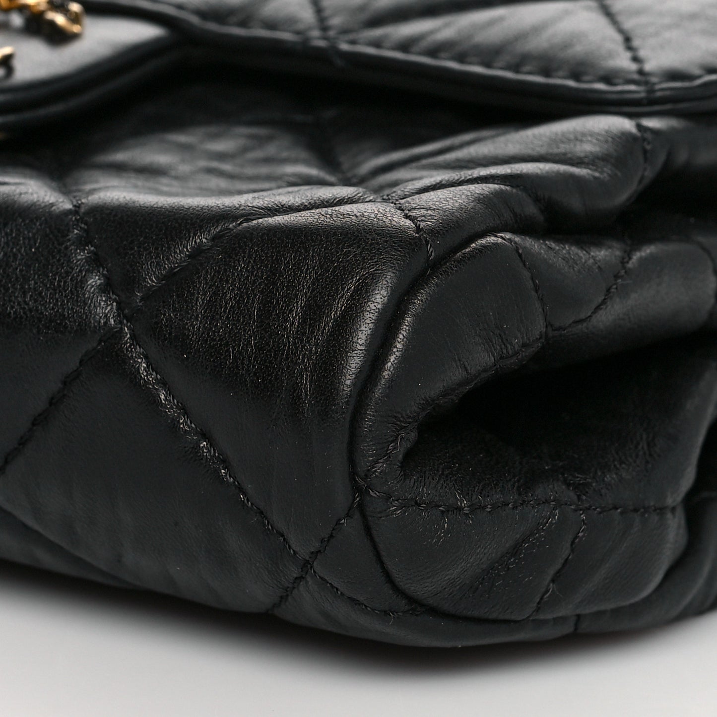 Lambskin Quilted Chanel Square Flap Black