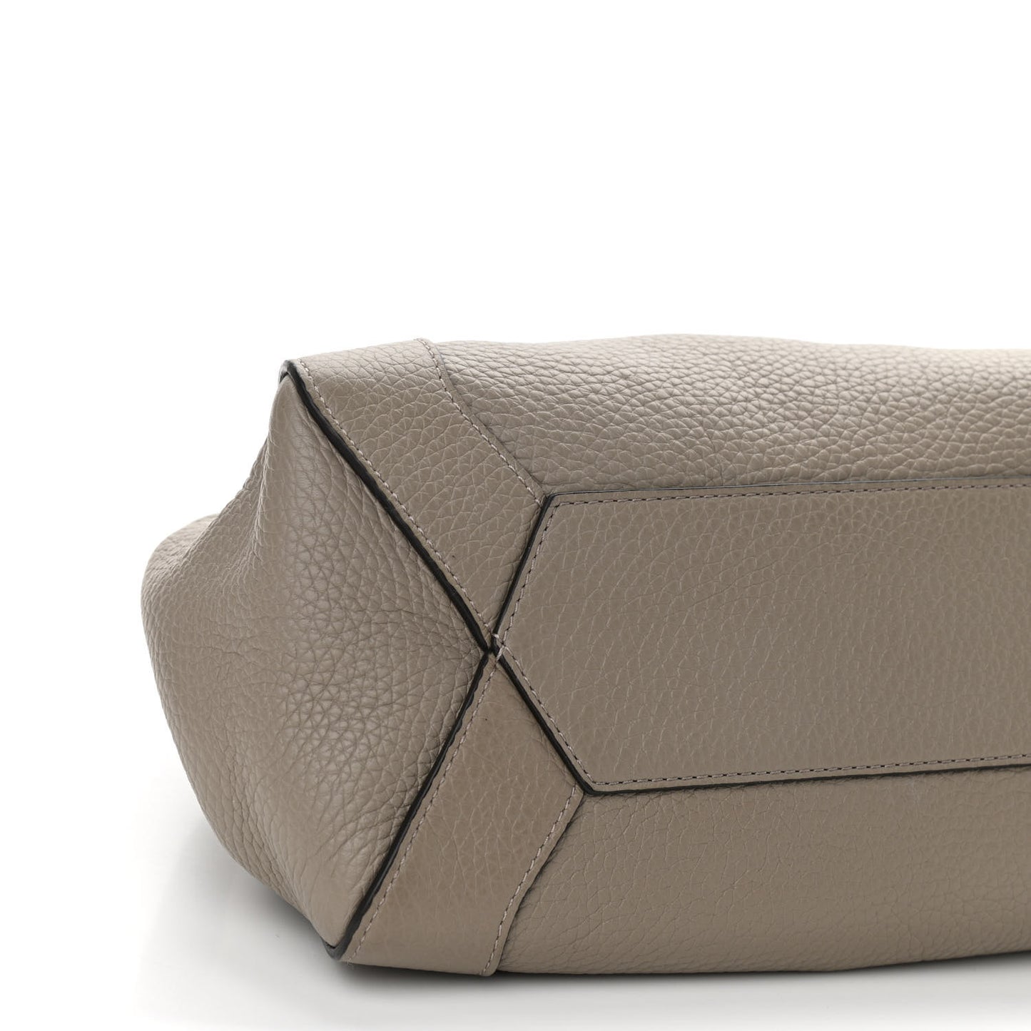 Heavy Grain Calfskin Small Millie Solid Grey