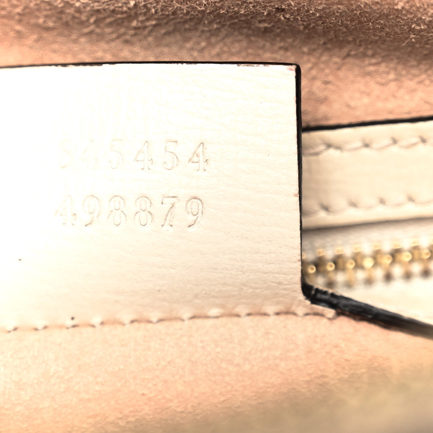 GG Supreme Monogram Small Horsebit 1955 Shoulder Bag Beige Mystic White