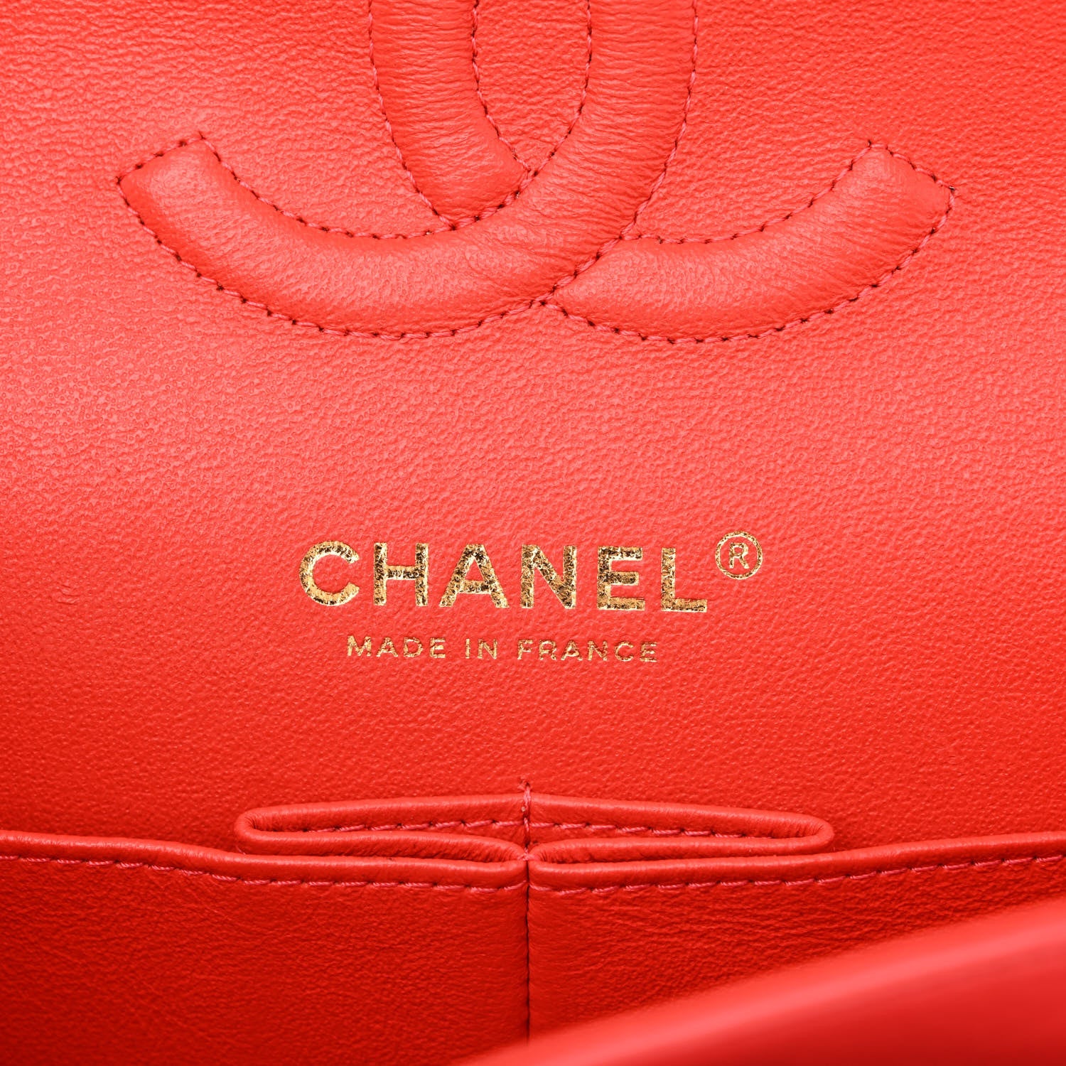 Chanel Lambskin Quilted Medium Double Flap Red 6 of 12