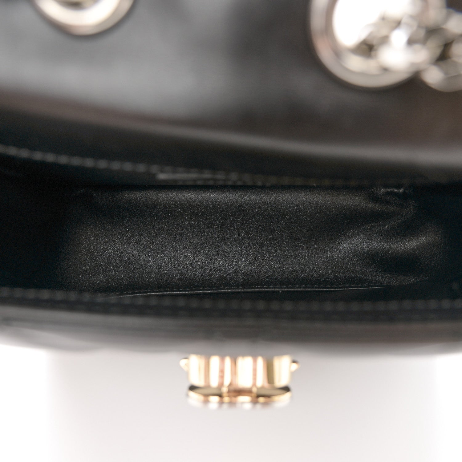 Gucci Calfskin Quilted Mini Deco Shoulder Bag Black 5 of 11