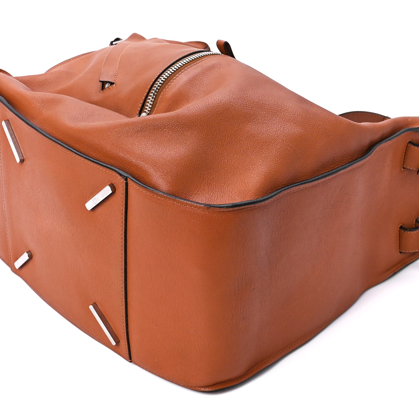 Calfskin Medium Hammock Shoulder Bag Tan