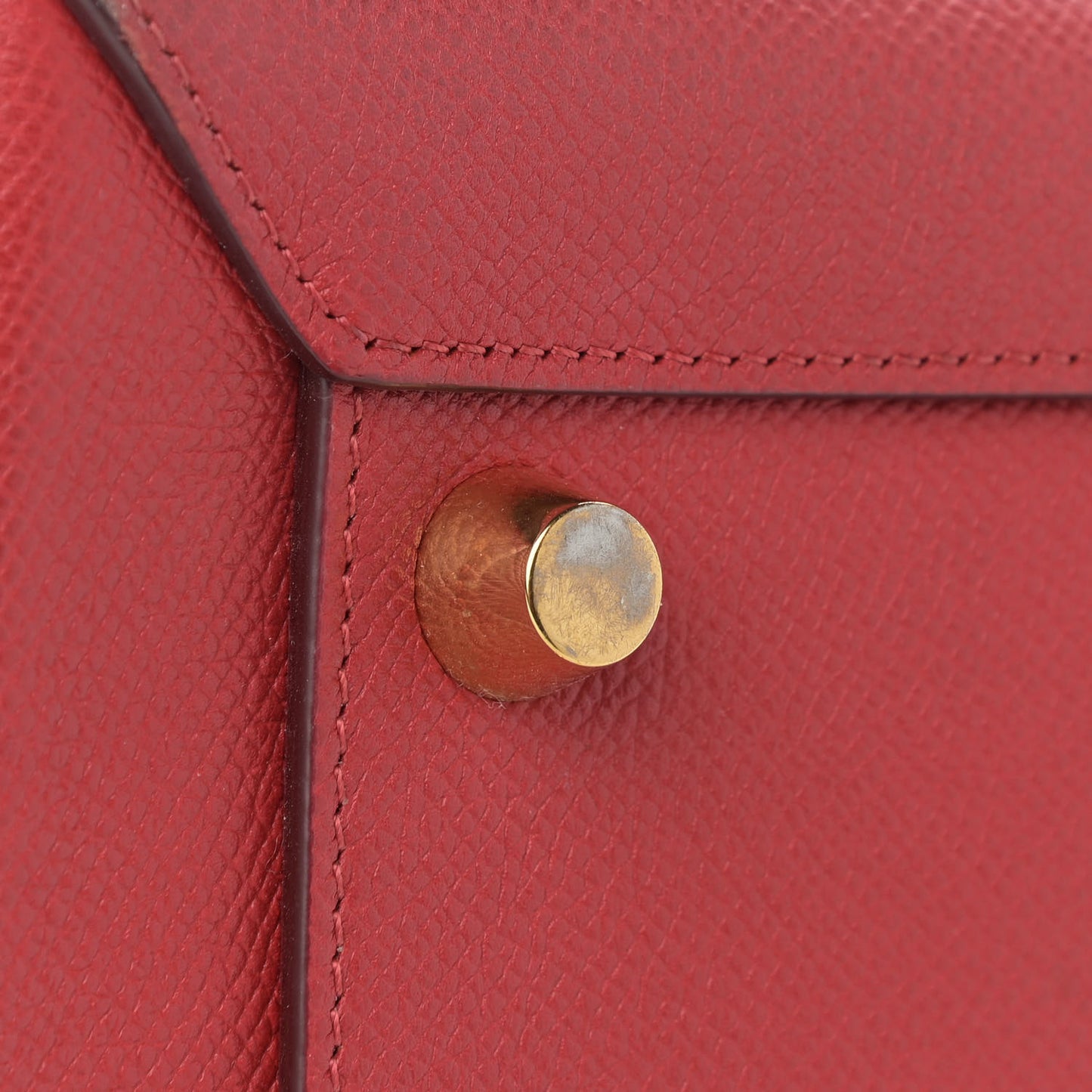 Grained Calfskin Mini Belt Bag Coquelicot