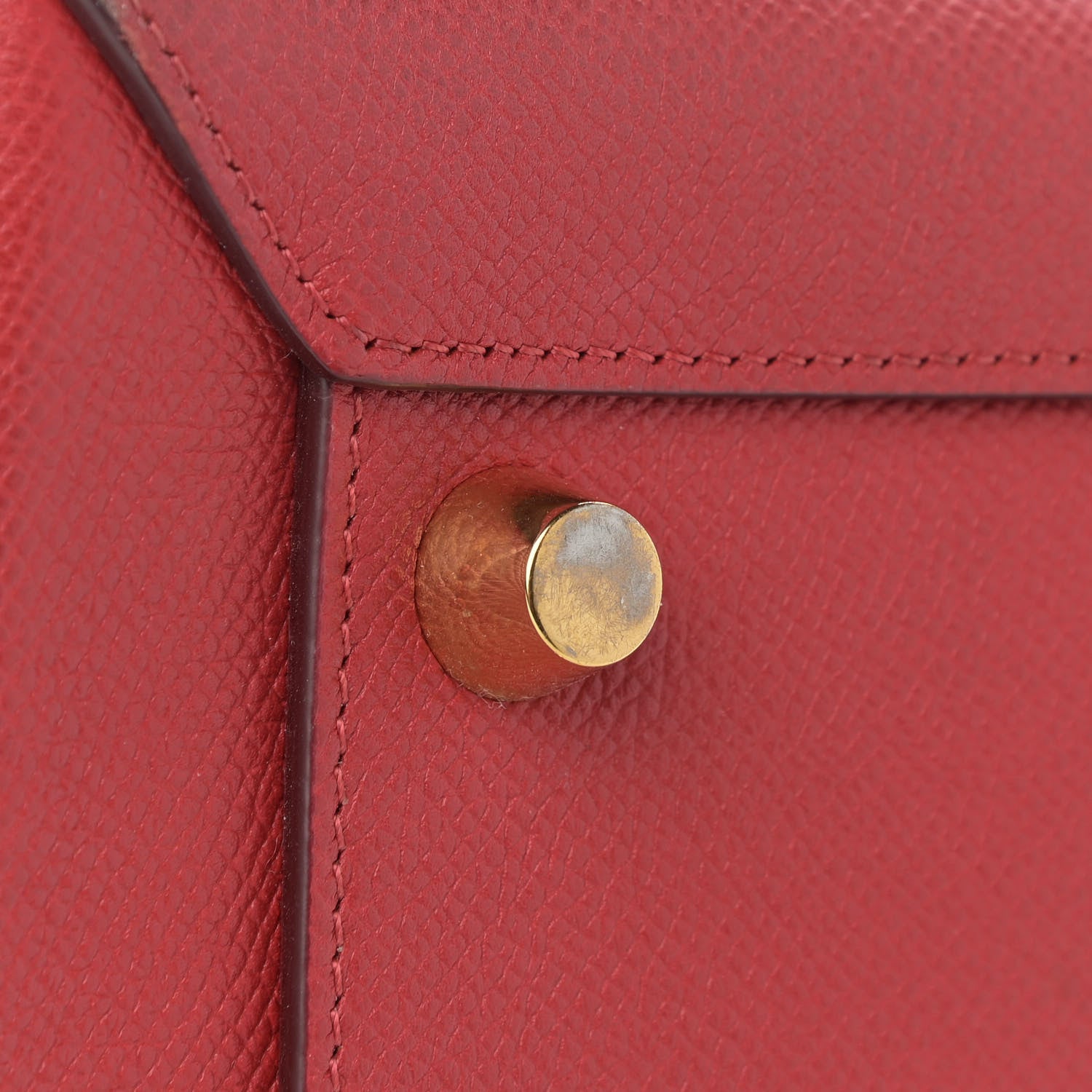 Celine Grained Calfskin Mini Belt Bag Coquelicot 19 of 19