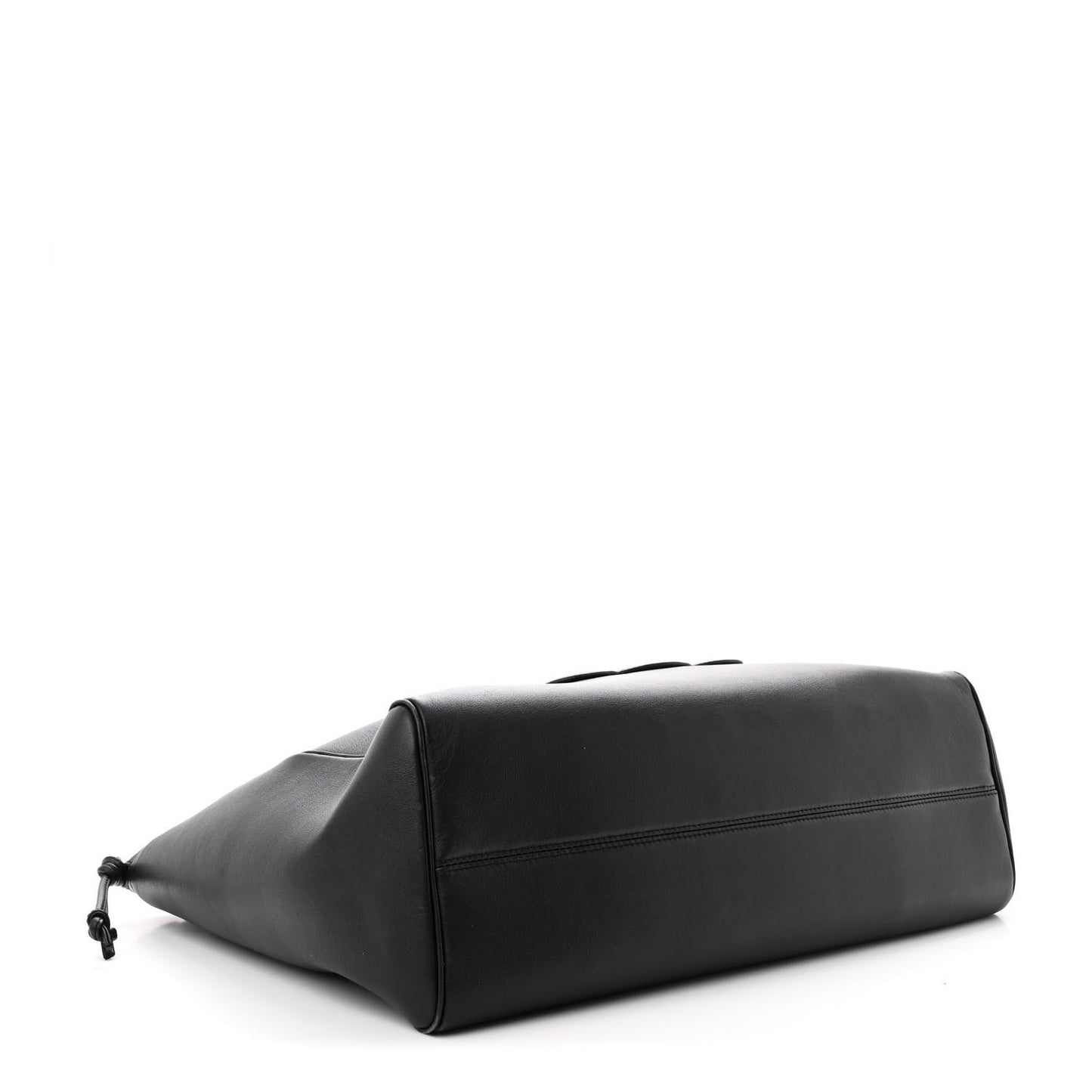 Smooth Calfskin Cuir Triomphe Cabas Drawstring Black