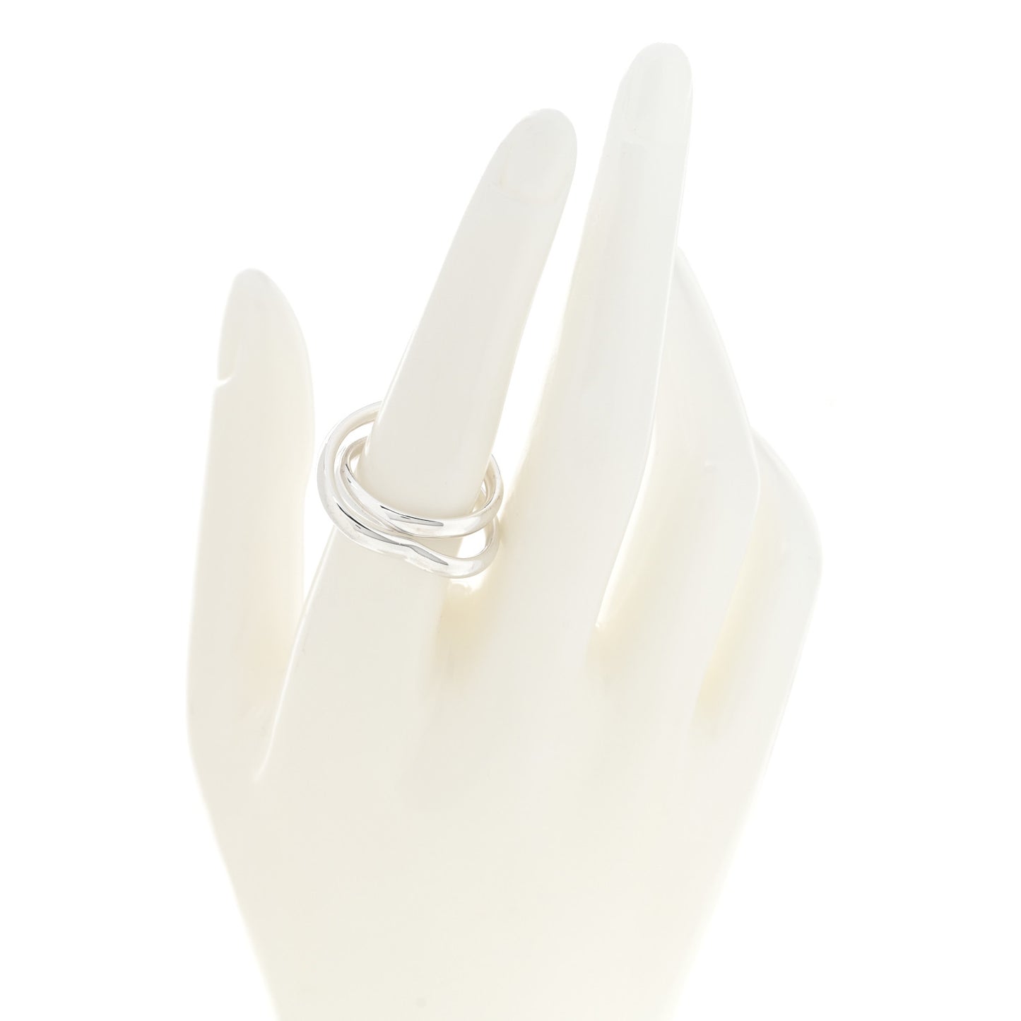 Sterling Silver MM Vertige Coeur Ring 54 6.75