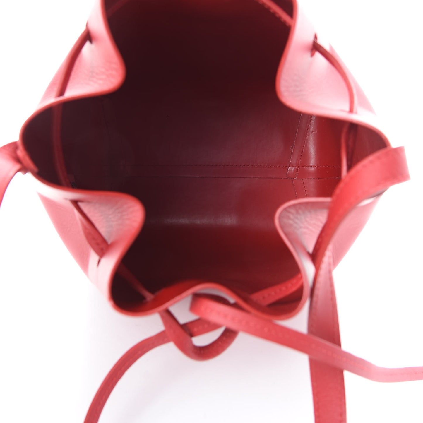 Calfskin Mini Bucket Bag Flamma