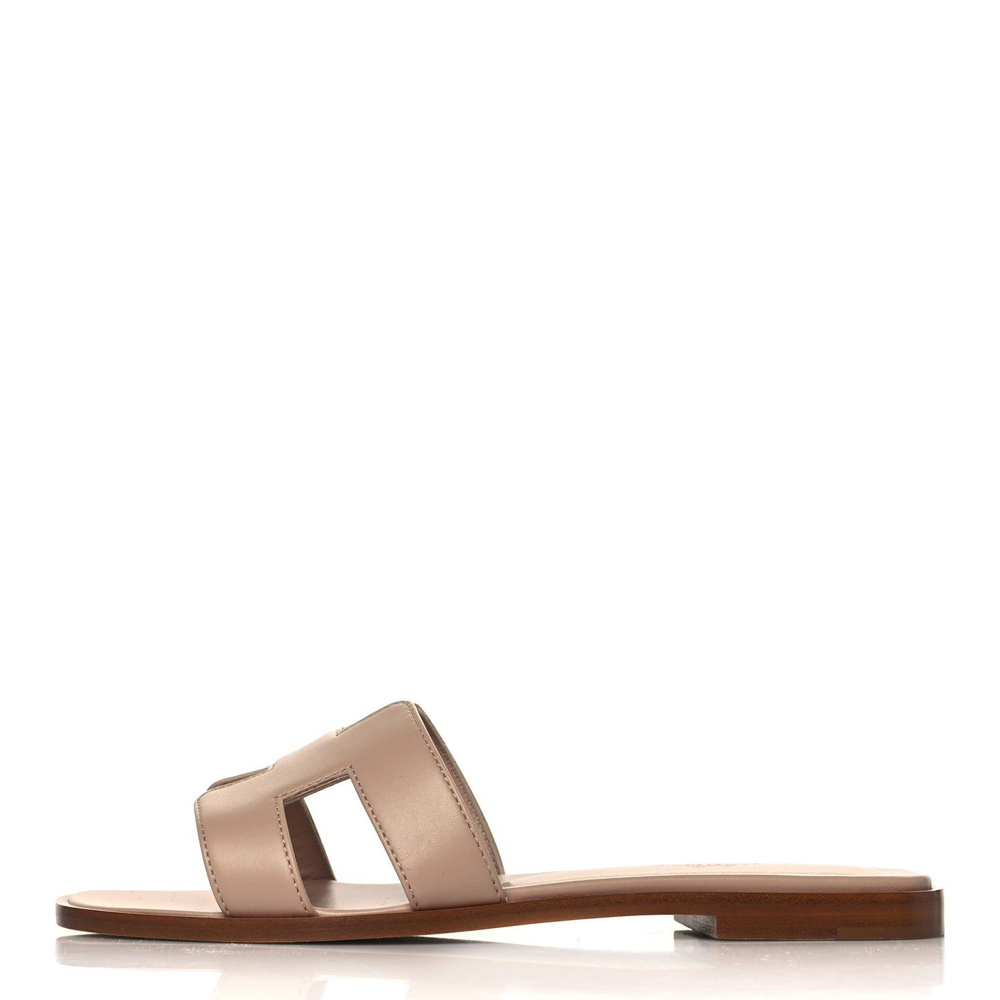 Box Calfskin Oran Sandals 37 Beige Nude