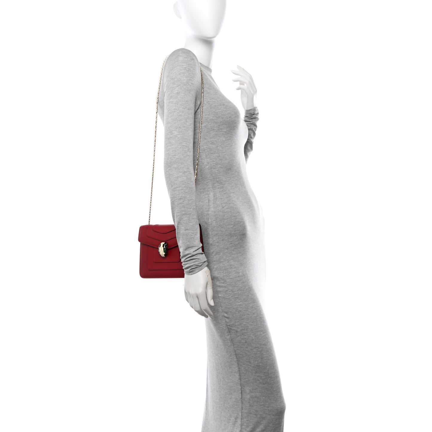 Calfskin Serpenti Forever Crossbody Bag Red