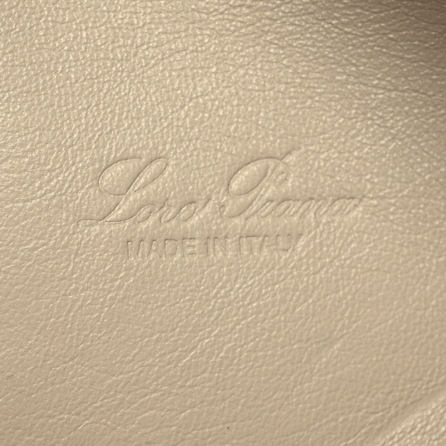 Grained Calfskin L19 Extra Pocket Pouch Whisper White