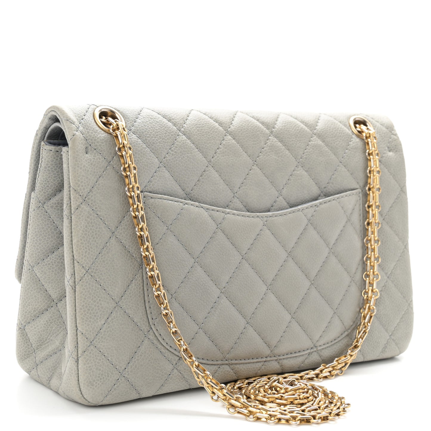Caviar Quilted 2.55 Reissue 226 Flap Light Grey