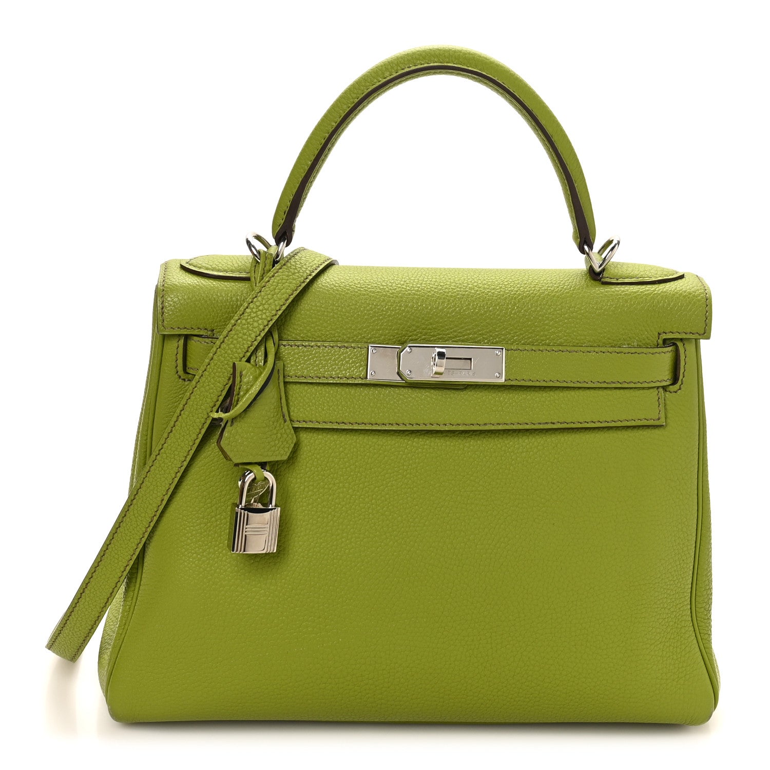 Hermes Taurillon Clemence Kelly Retourne 28 Vert Anis 1812967