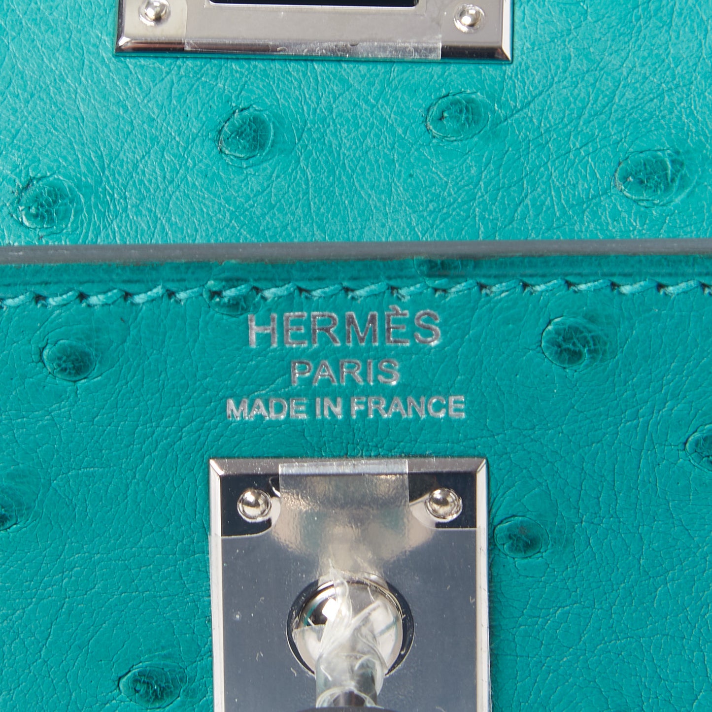 Ostrich Kelly Sellier 25 Vert Verone