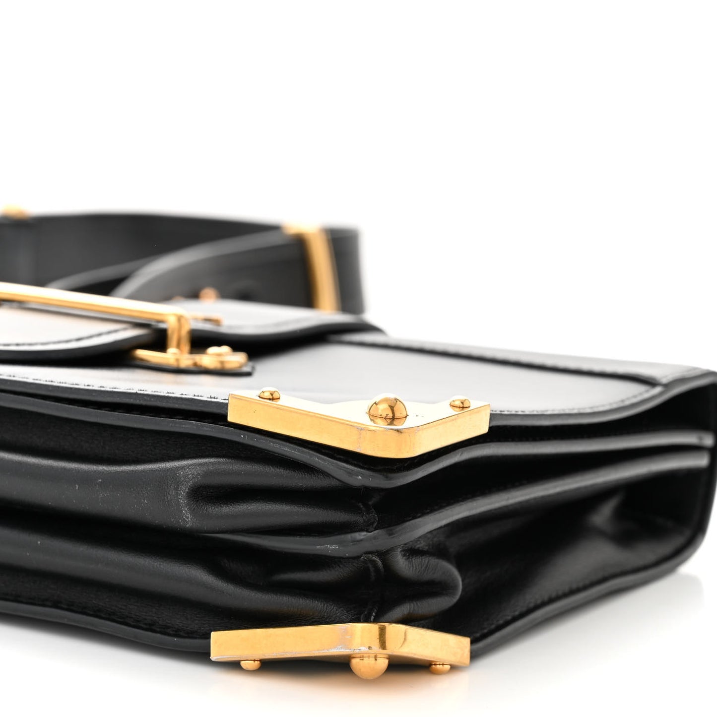City Calf Saffiano Large Cahier Bag Black