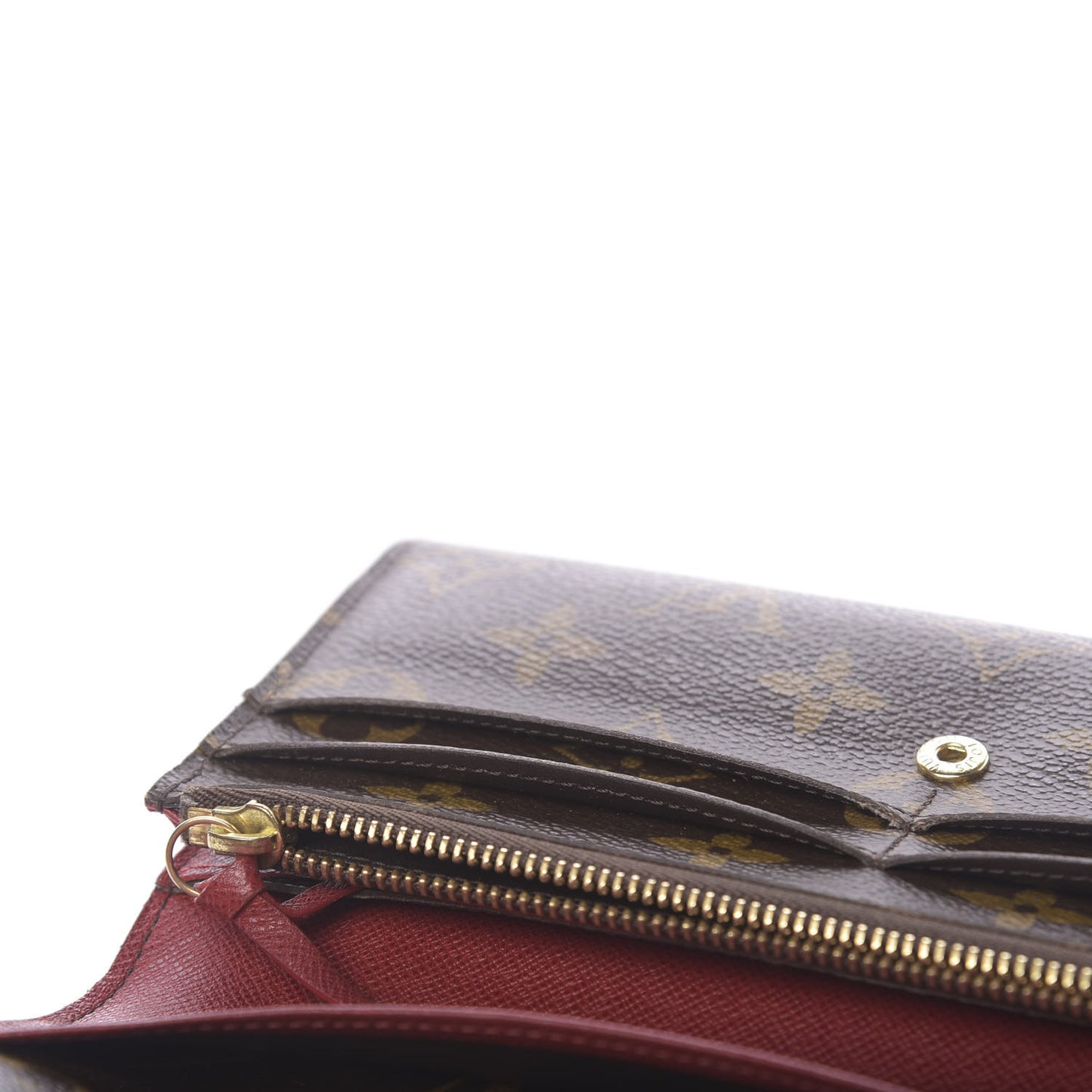 Monogram Emilie Wallet Red