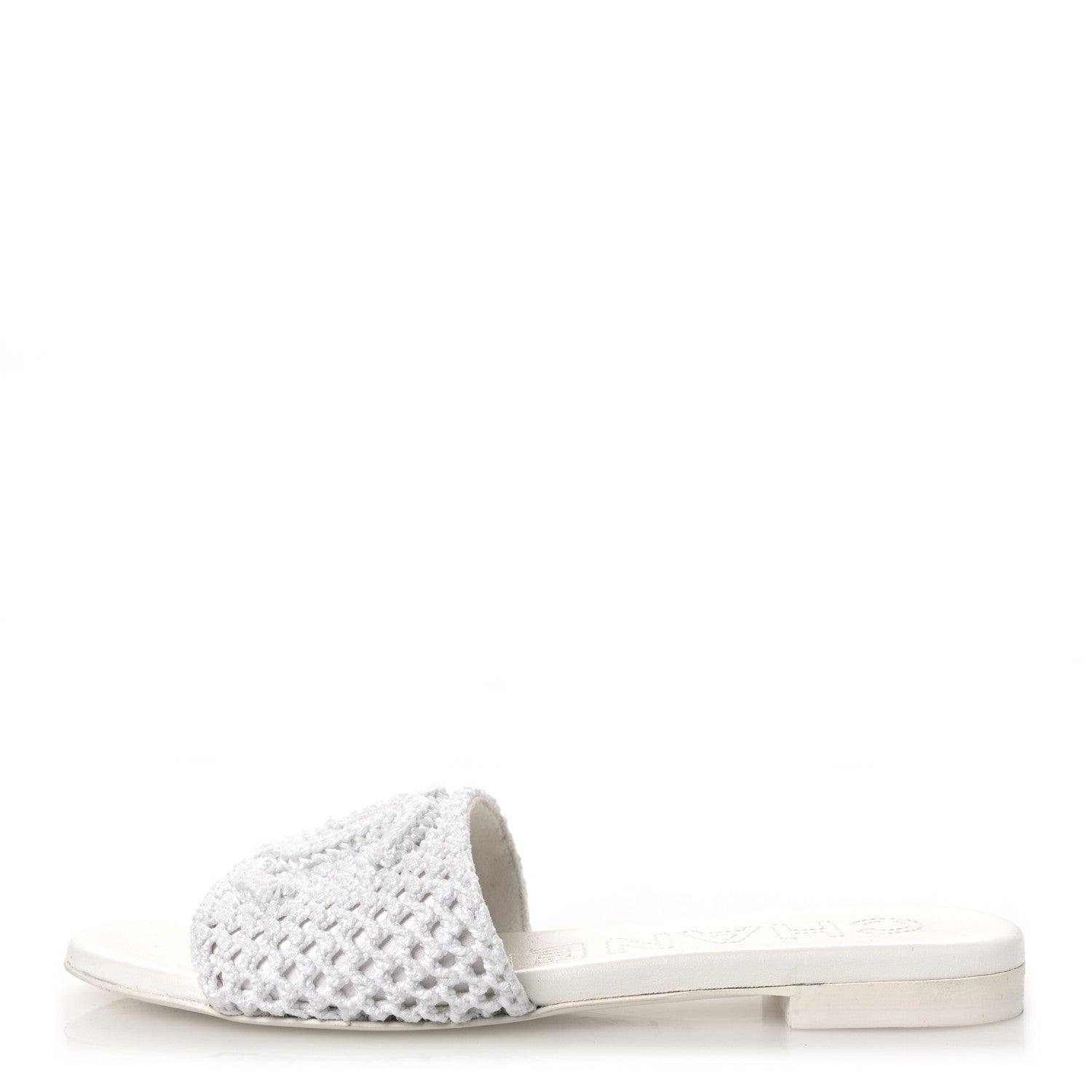 Chanel Crochet CC Mules Sandals 38 White 1852947 – FASHIONPHILE