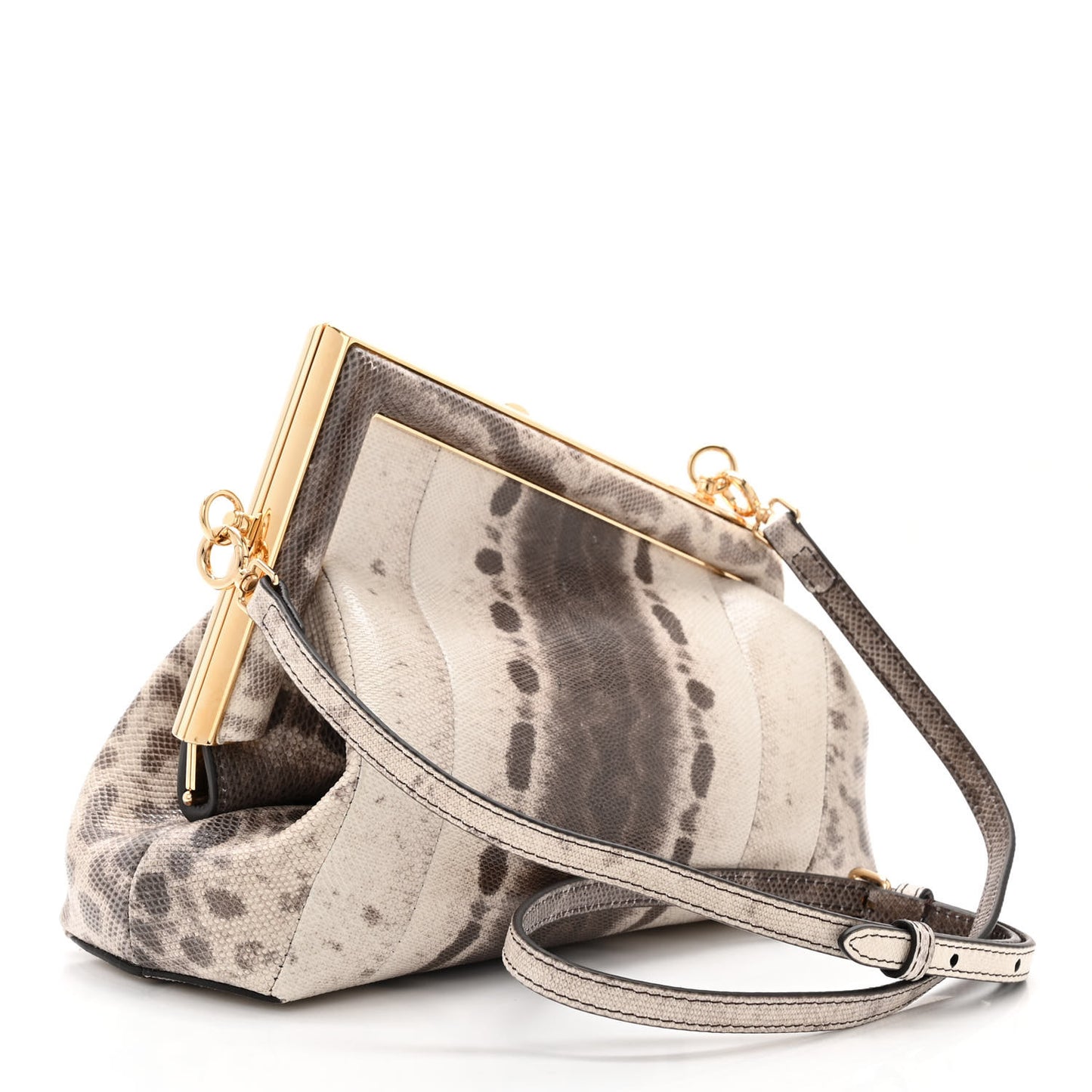 Snakeskin Small Fendi First Beige