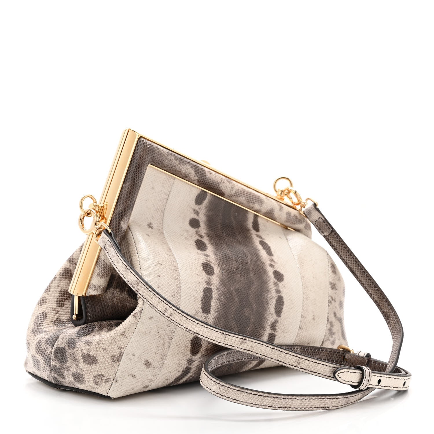 Fendi Snakeskin Small Fendi First Beige 3 of 11
