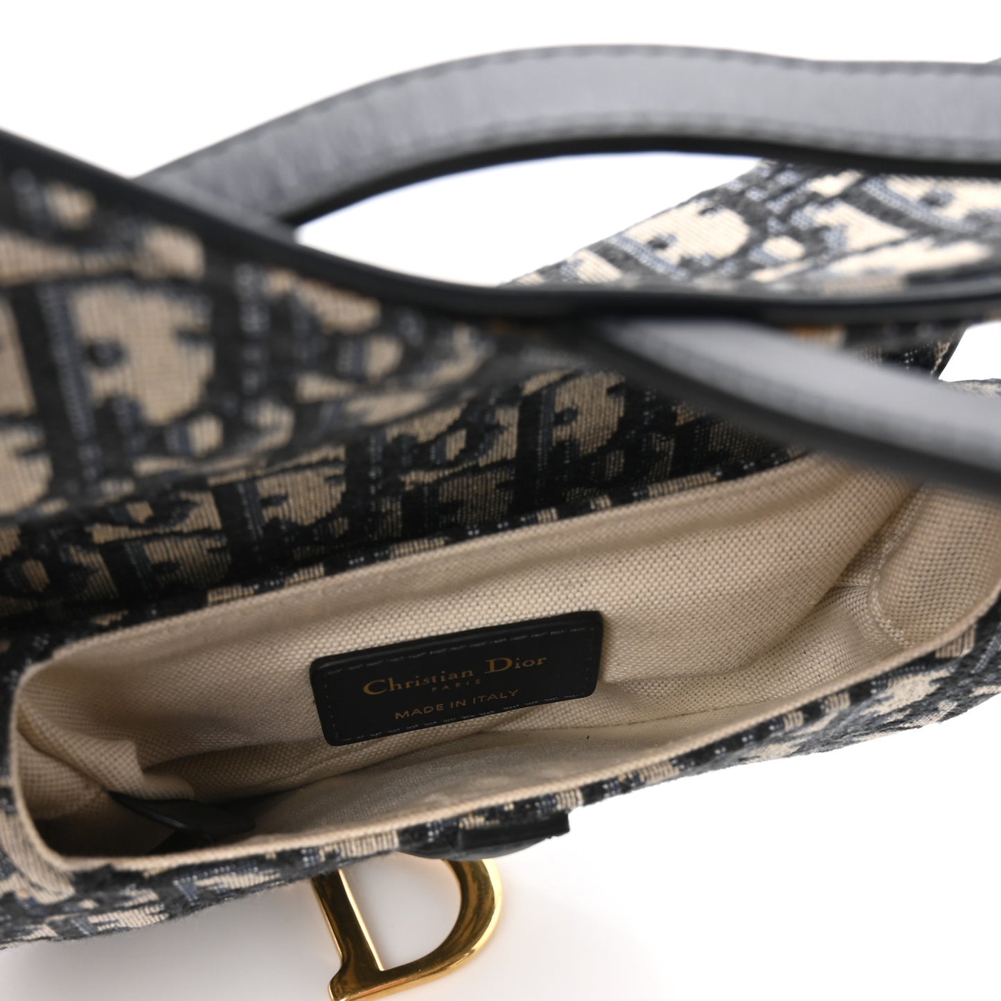 Oblique Mini Saddle Bag Blue