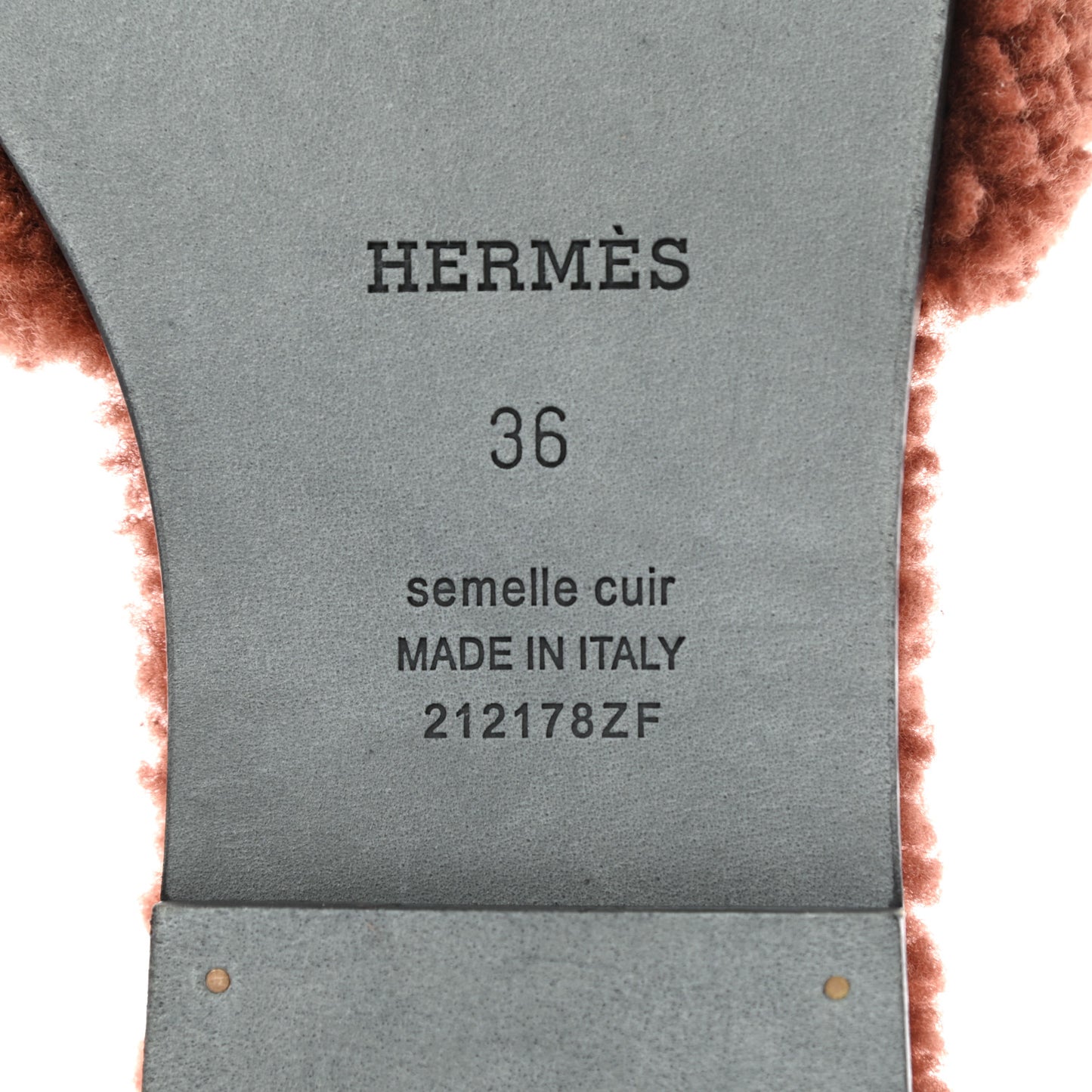 Woolskin Oran Sandals 36 Cognac