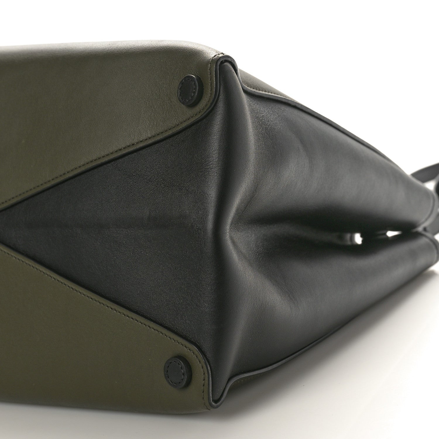 Prada City Calf Double Bag Black Green 9 of 9