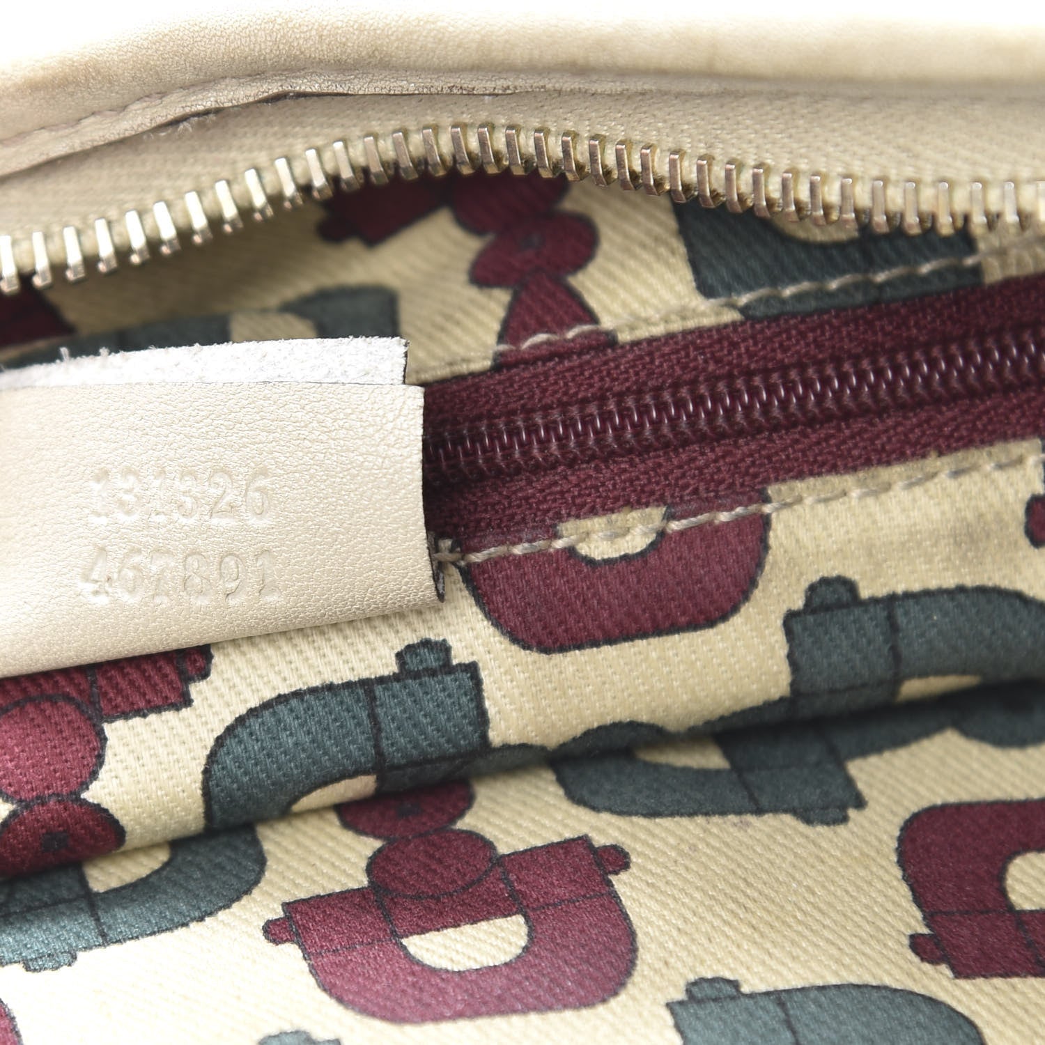 Gucci Guccissima Abbey Messenger Bag Off White 6 of 14