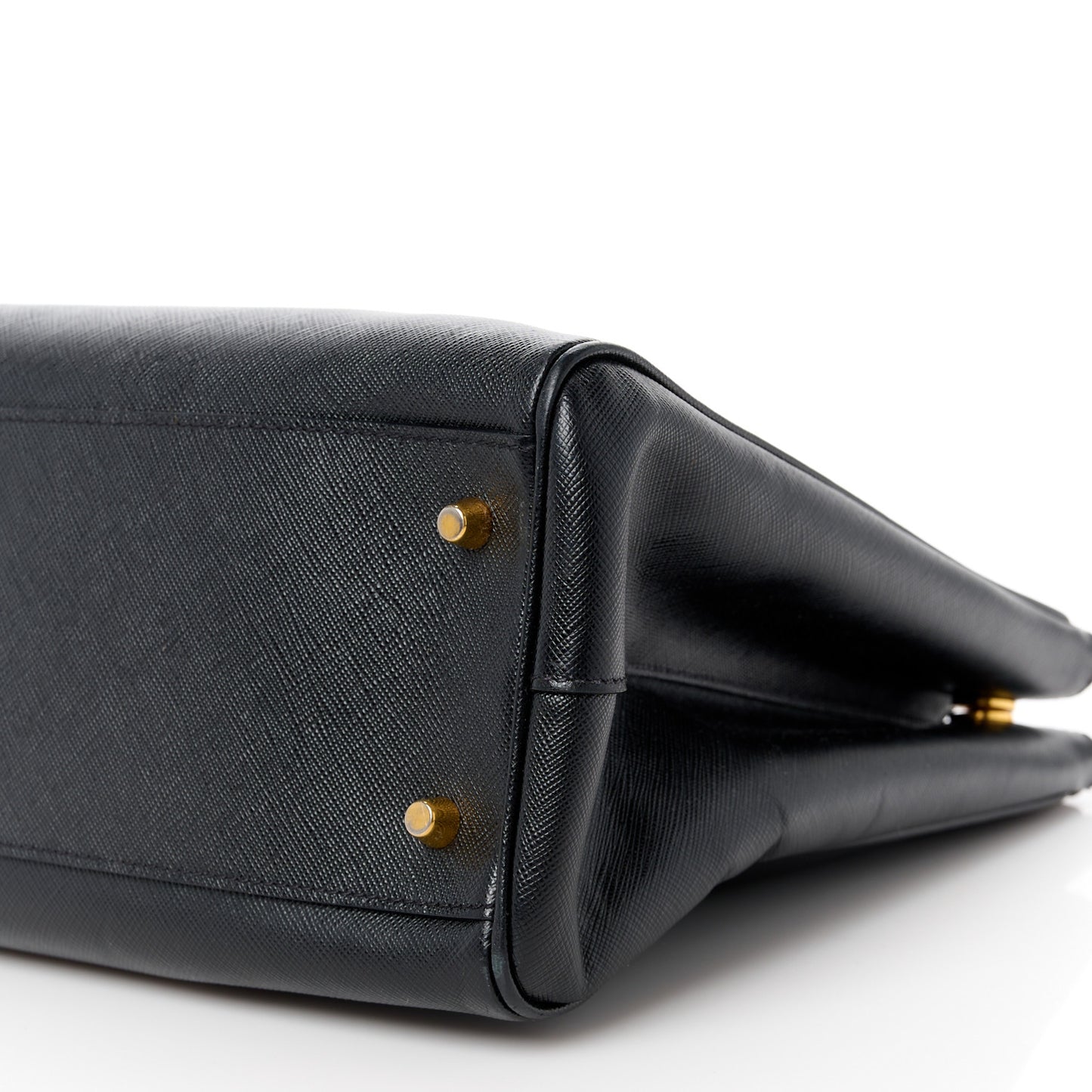 Saffiano Large Galleria Double Zip Tote Black