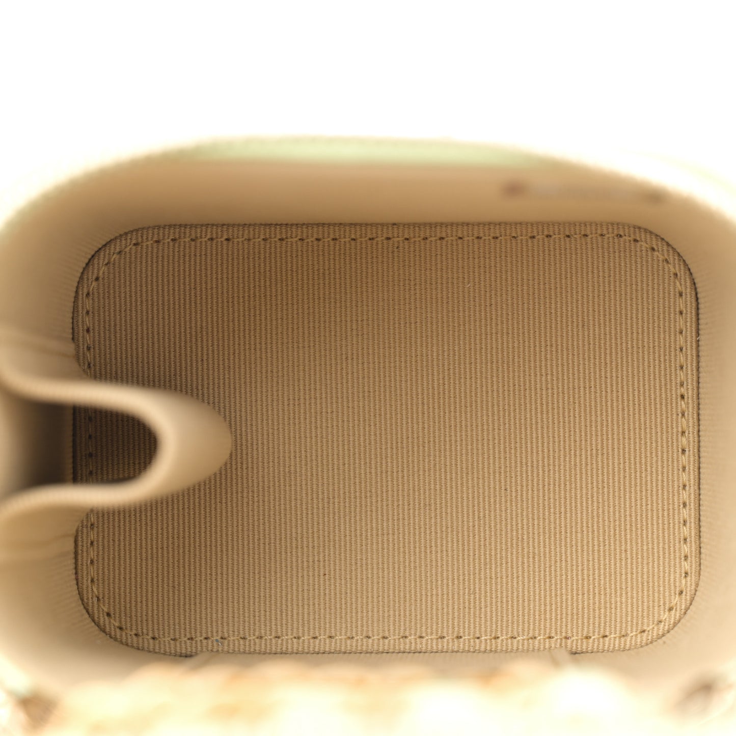 Lambskin Quilted Pearl Crush Mini Vanity Case With Chain Light Green