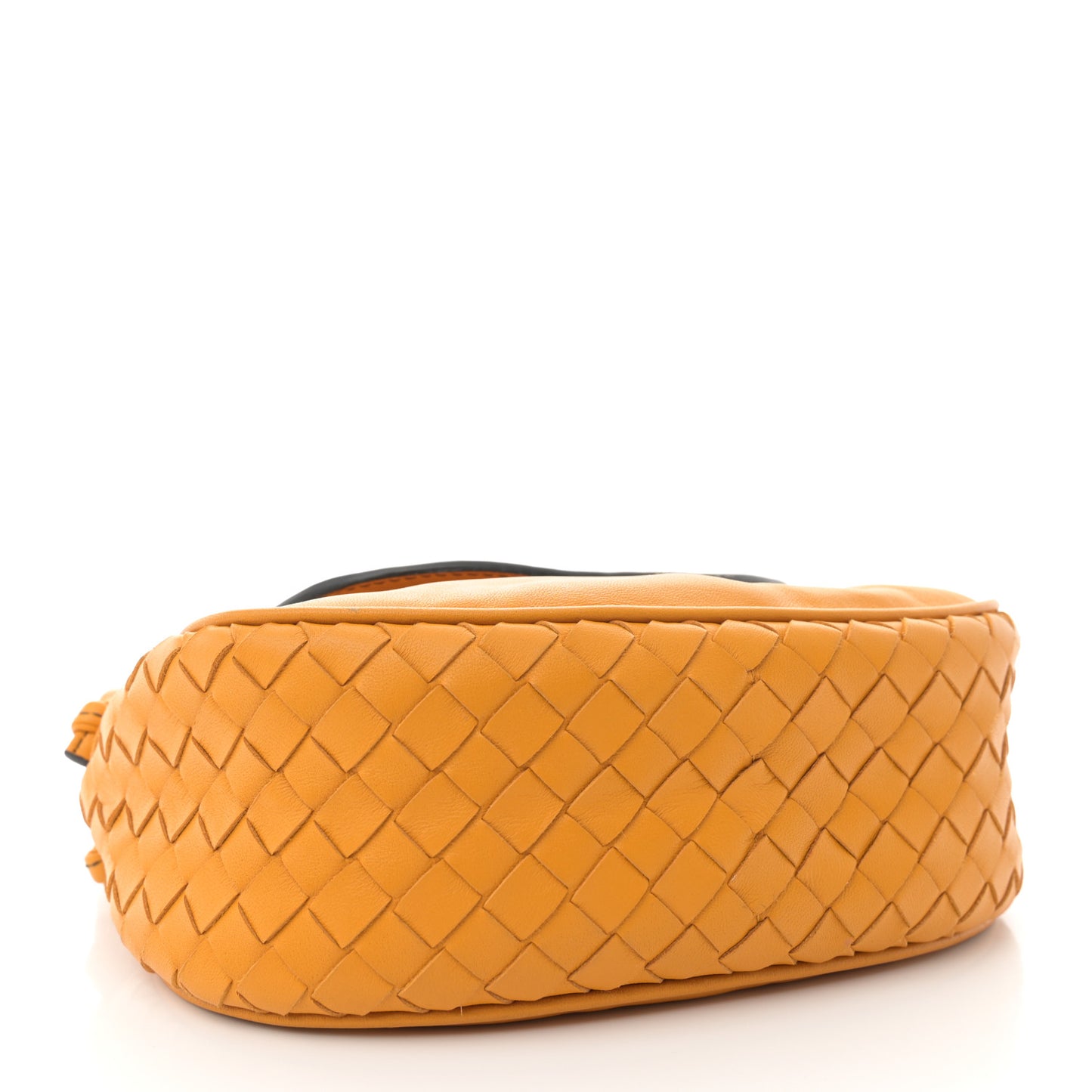Nappa Intrecciato Small Nodini Flap Crossbody Marigold