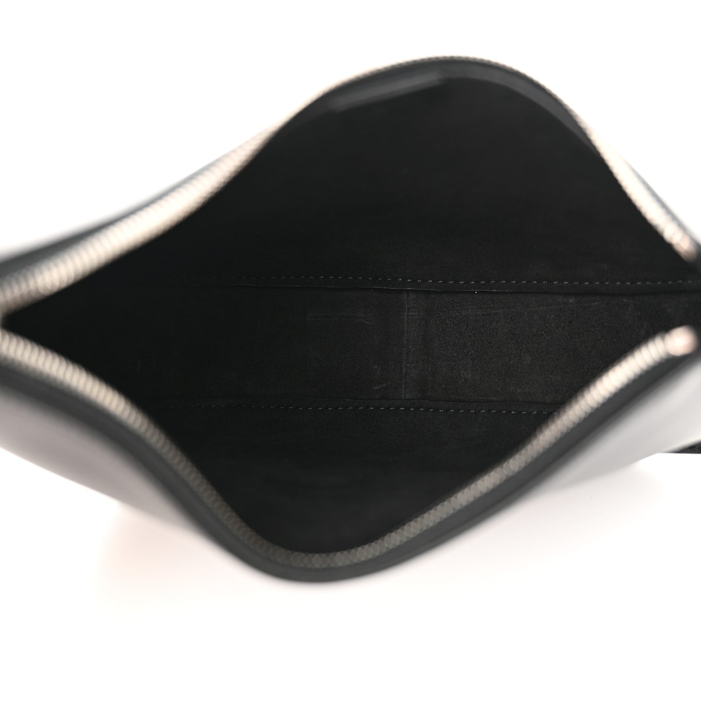 Smooth Calfskin Half Moon Shoulder Bag Black