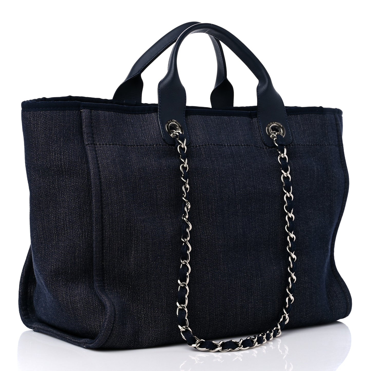 Denim Medium Deauville Tote Dark Blue