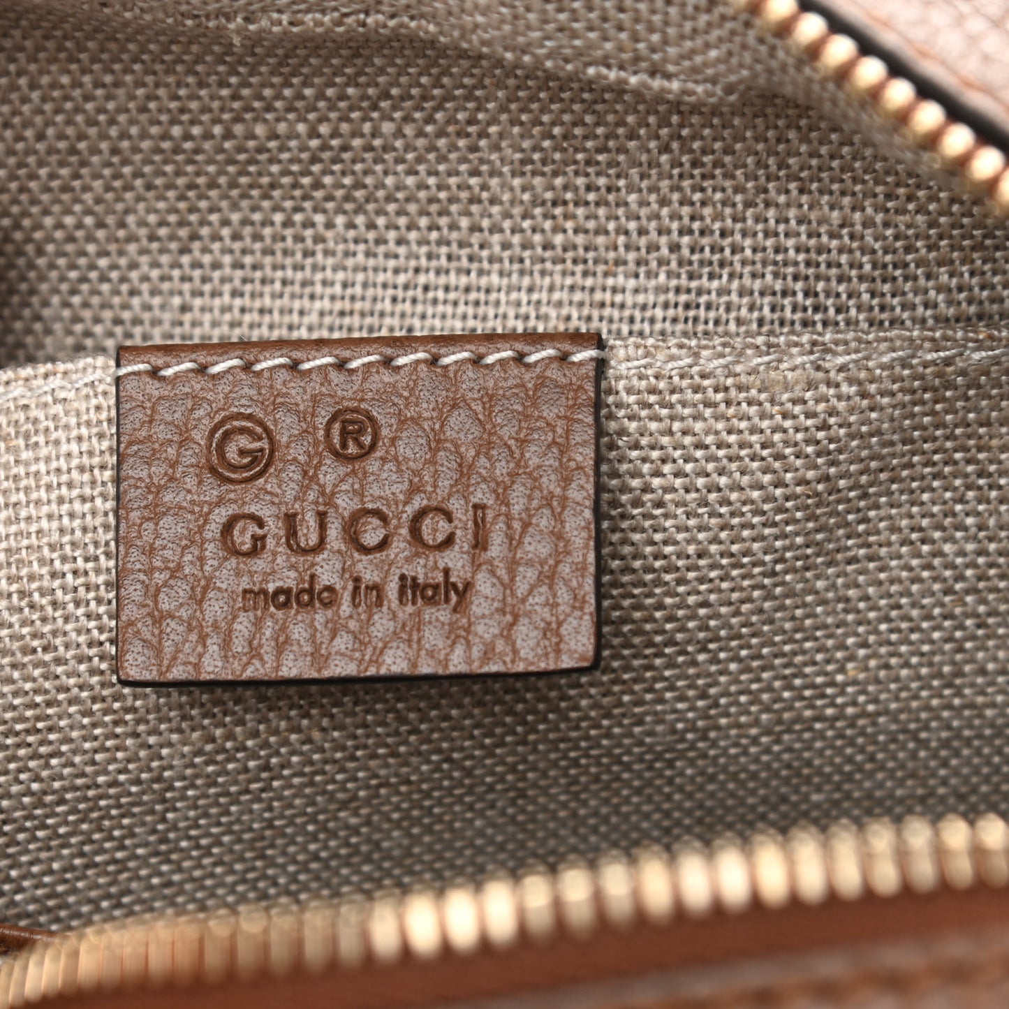 Monogram Mini Bree Messenger Bag Beige Tabacco