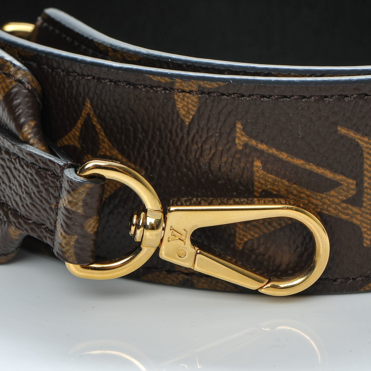 Monogram Bandouliere Shoulder Strap Black