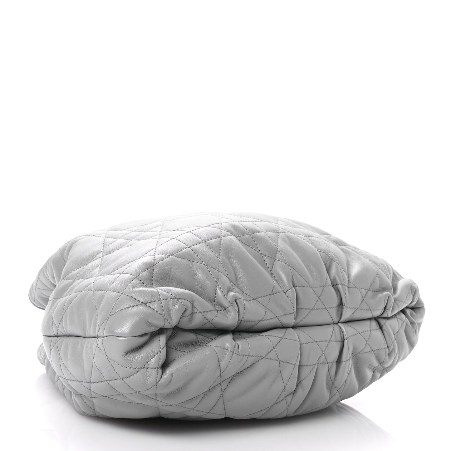 Lambskin Supple Macrocannage Ammi Bag Grey