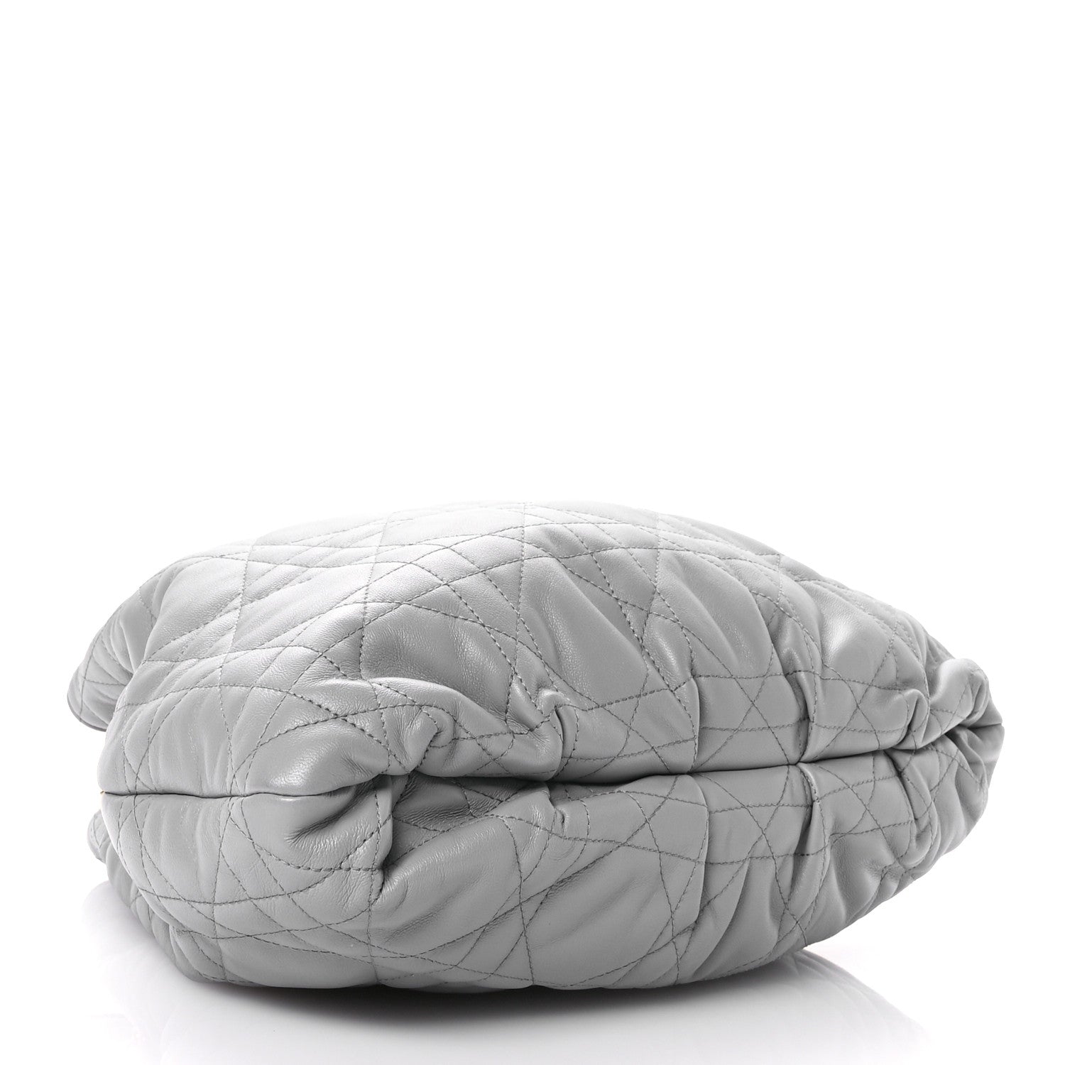 Christian Dior Lambskin Supple Macrocannage Ammi Bag Grey 4 of 10