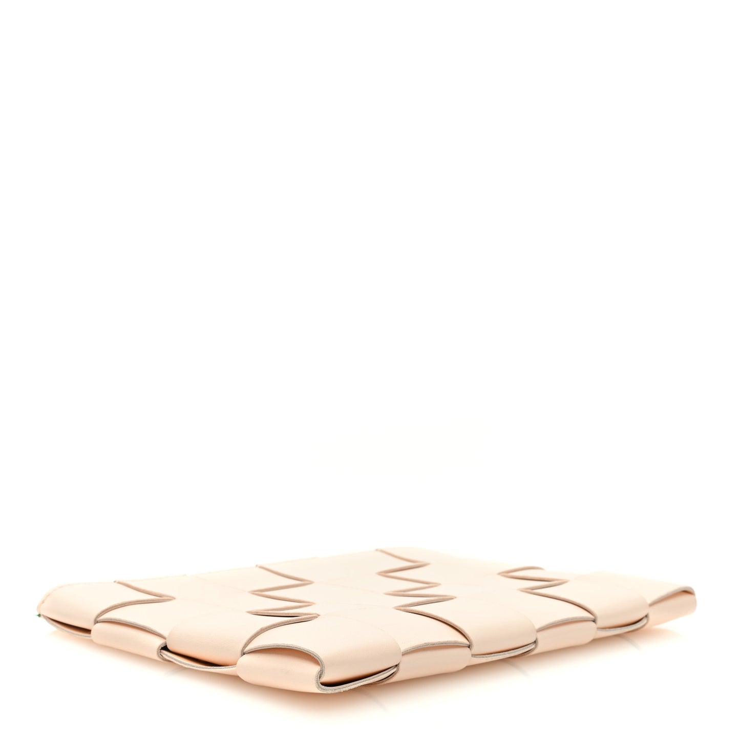 Nappa Maxi Intrecciato Small Cassette Flat Zip Pouch Melon Washed