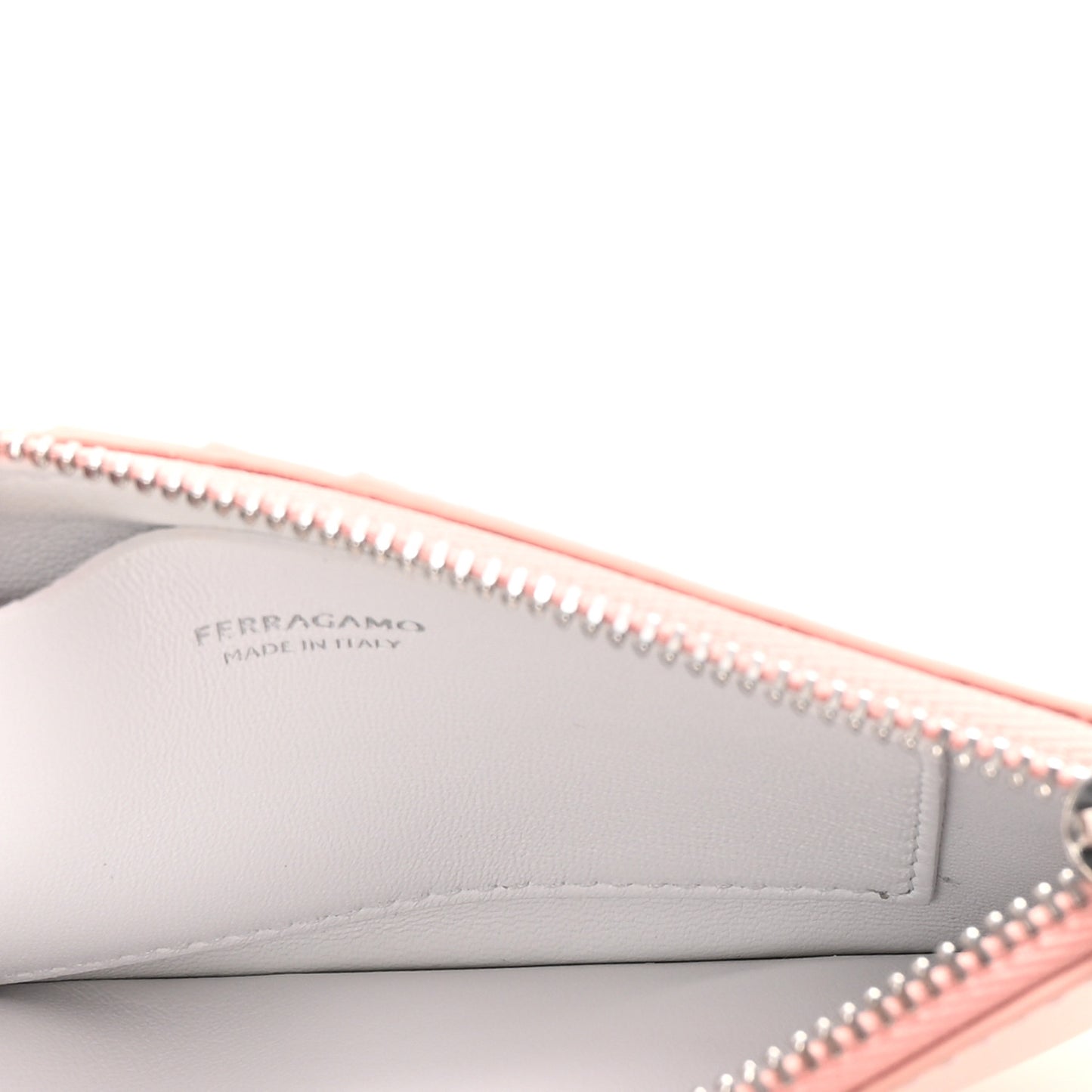 Calfskin Gancini Card Holder Pink