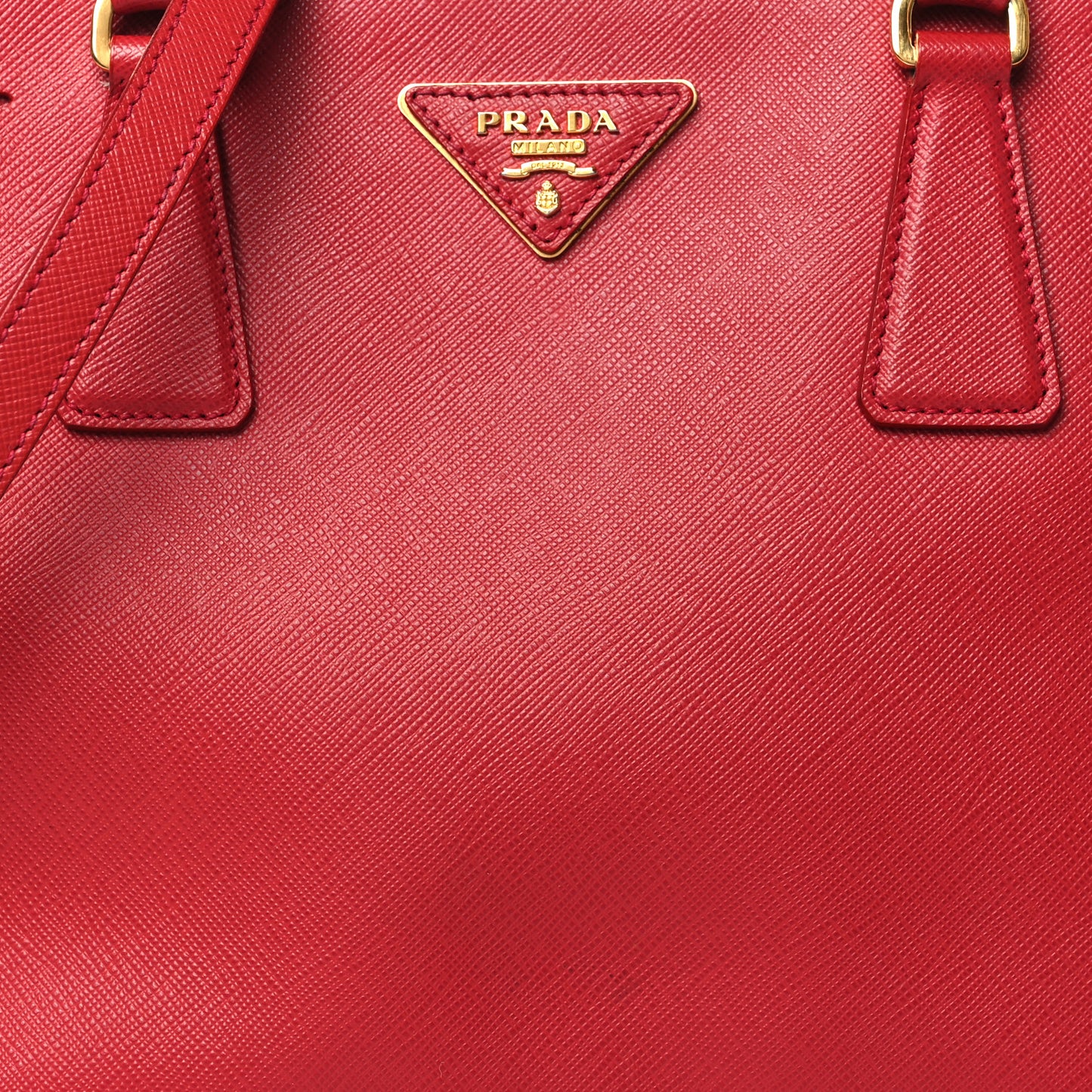 Saffiano Small Galleria Double Zip Tote Fuoco